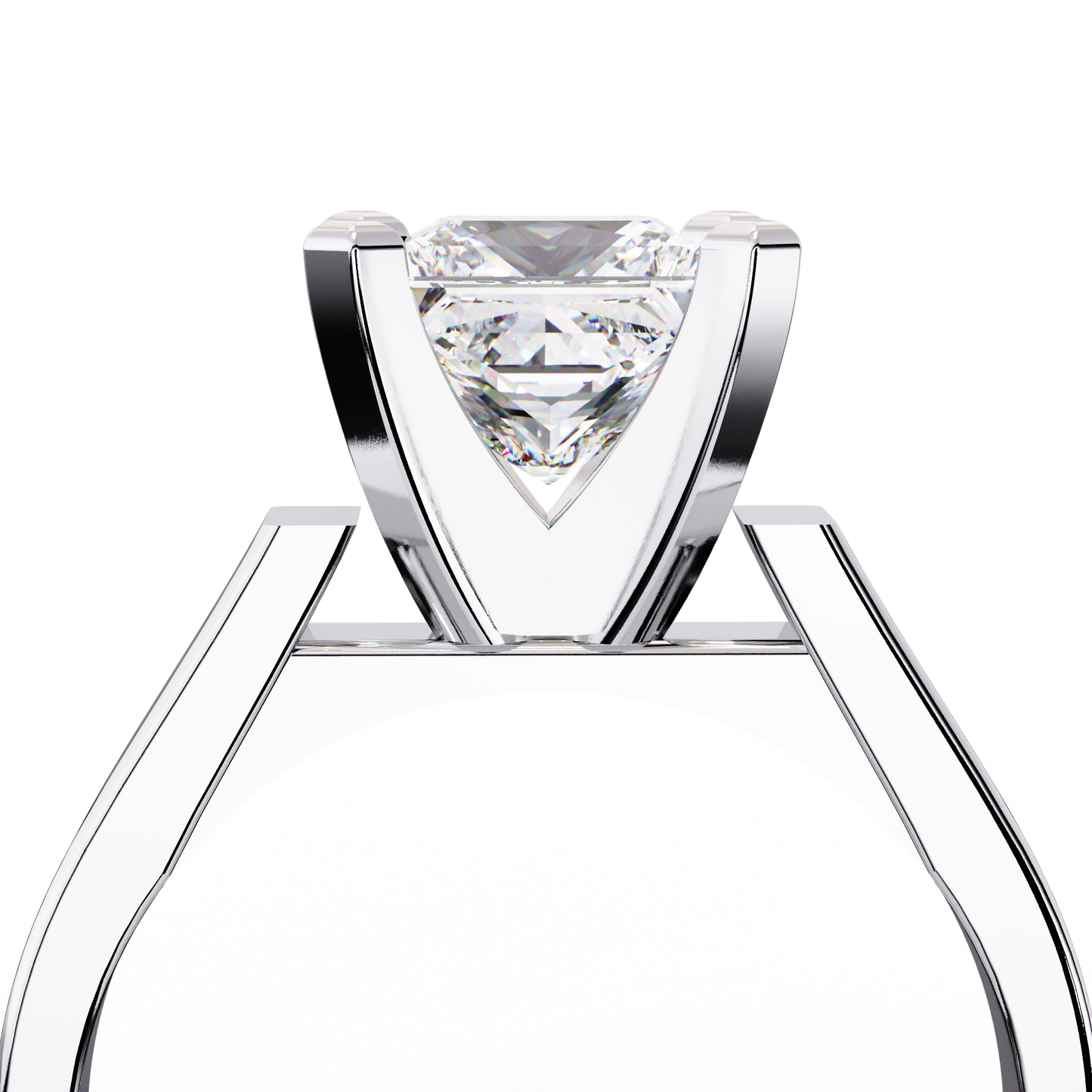 princess classic lab grown diamond ring