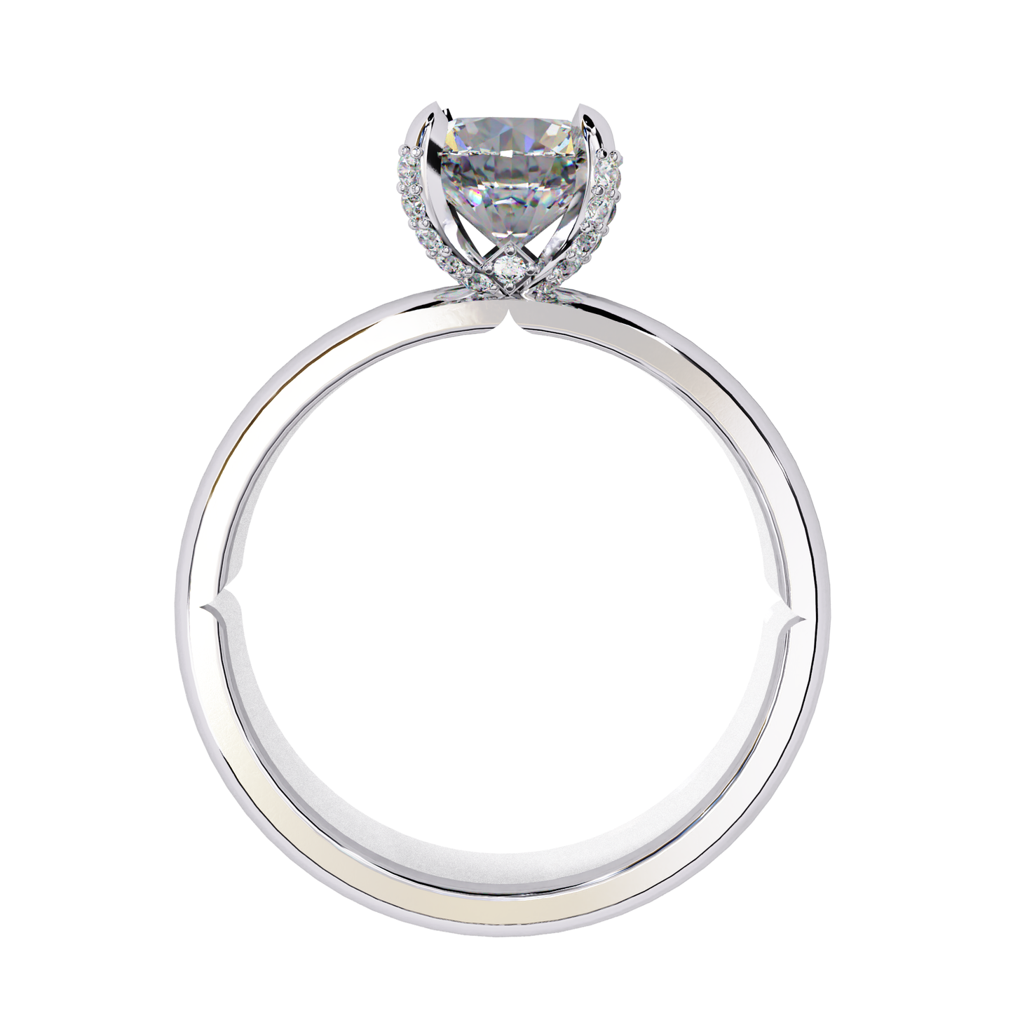 rosella hidden halo solitaire ring
