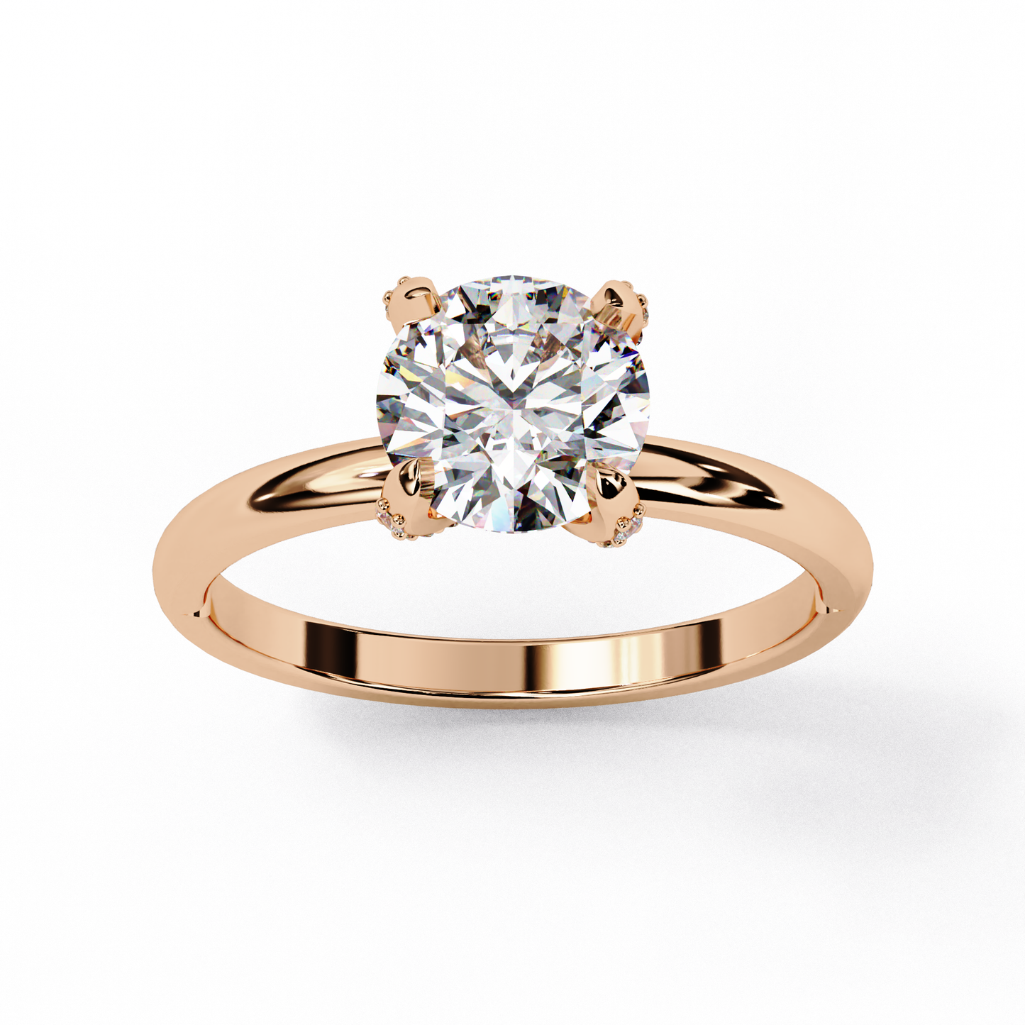 rosella hidden halo solitaire ring