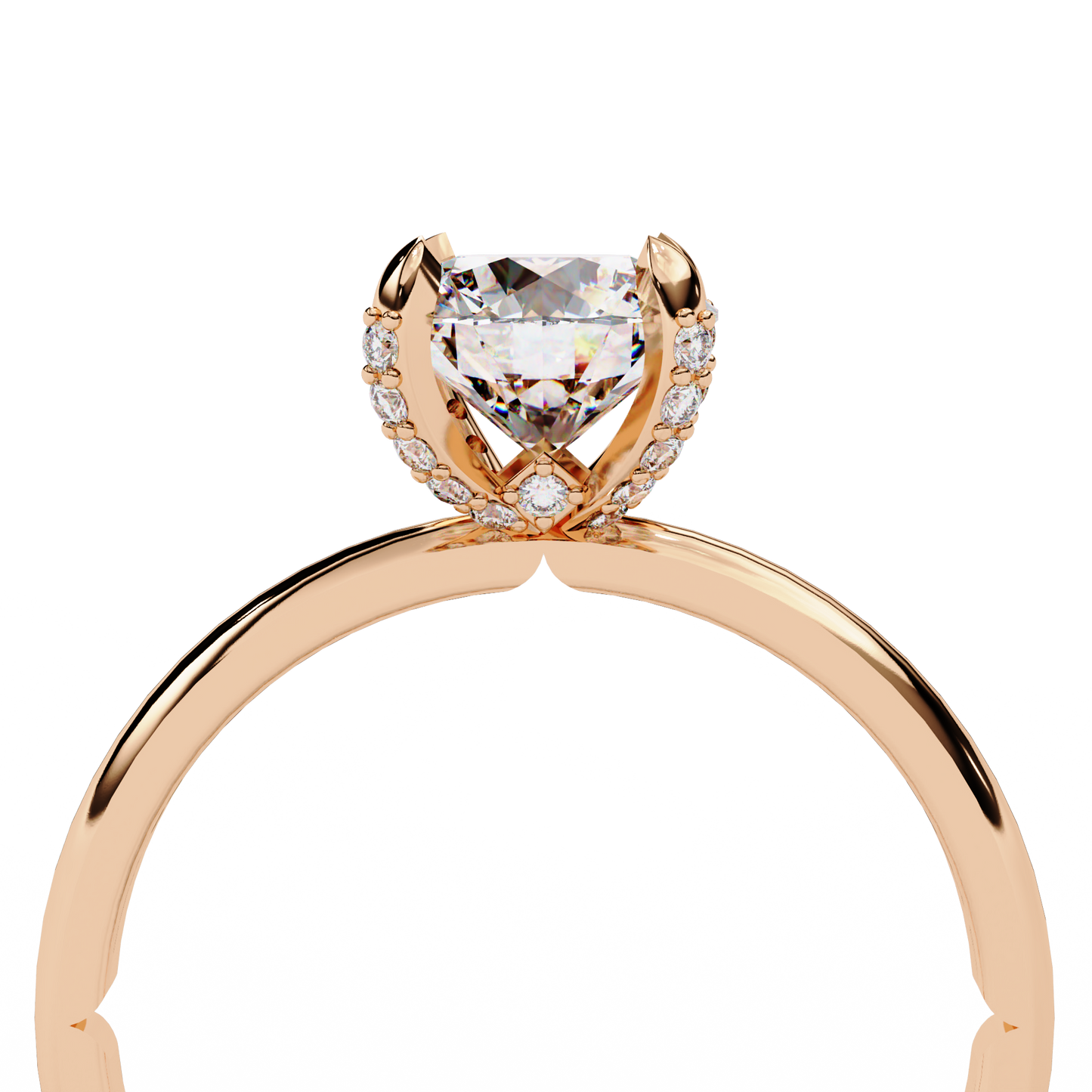 rosella hidden halo solitaire ring