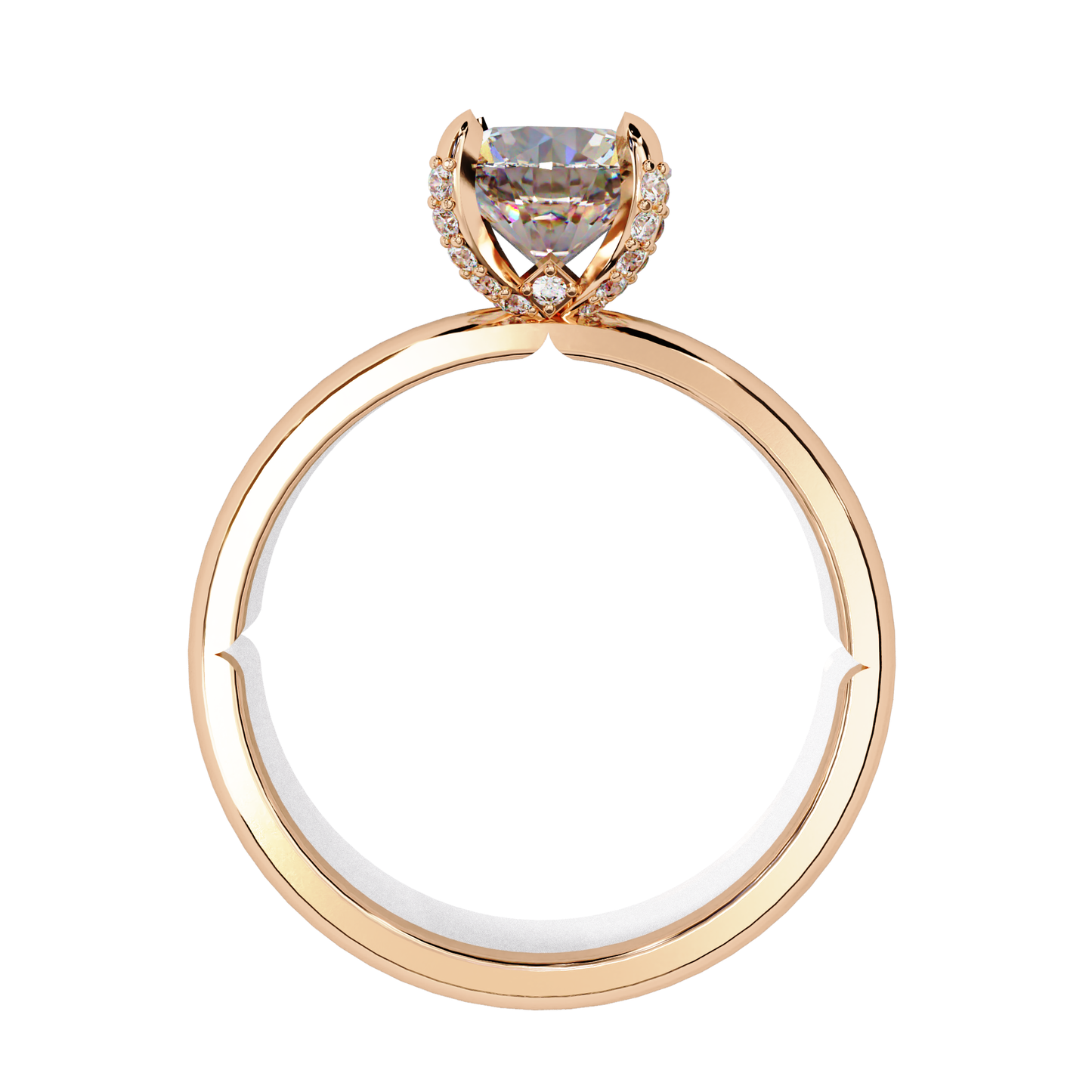 rosella hidden halo solitaire ring
