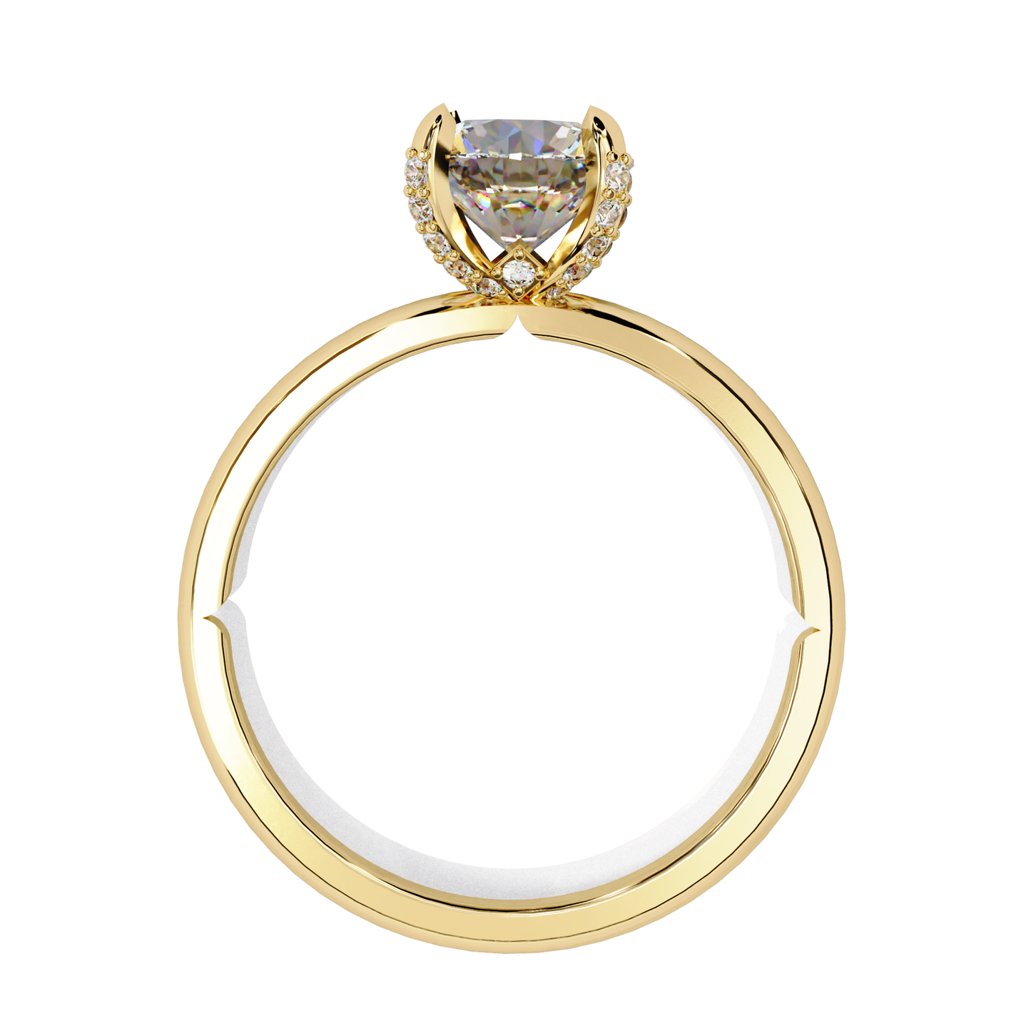 rosella hidden halo solitaire ring