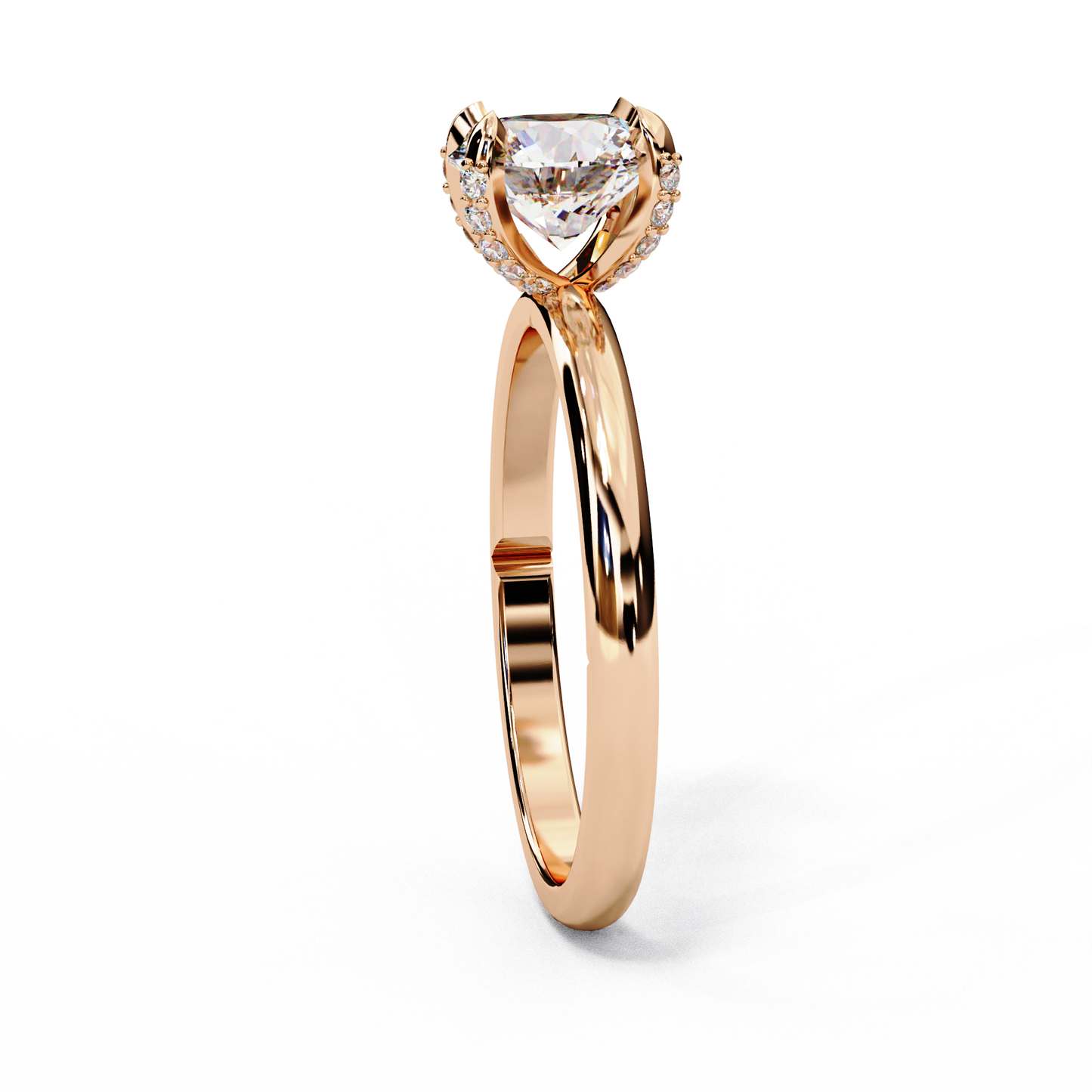 rosella hidden halo solitaire ring