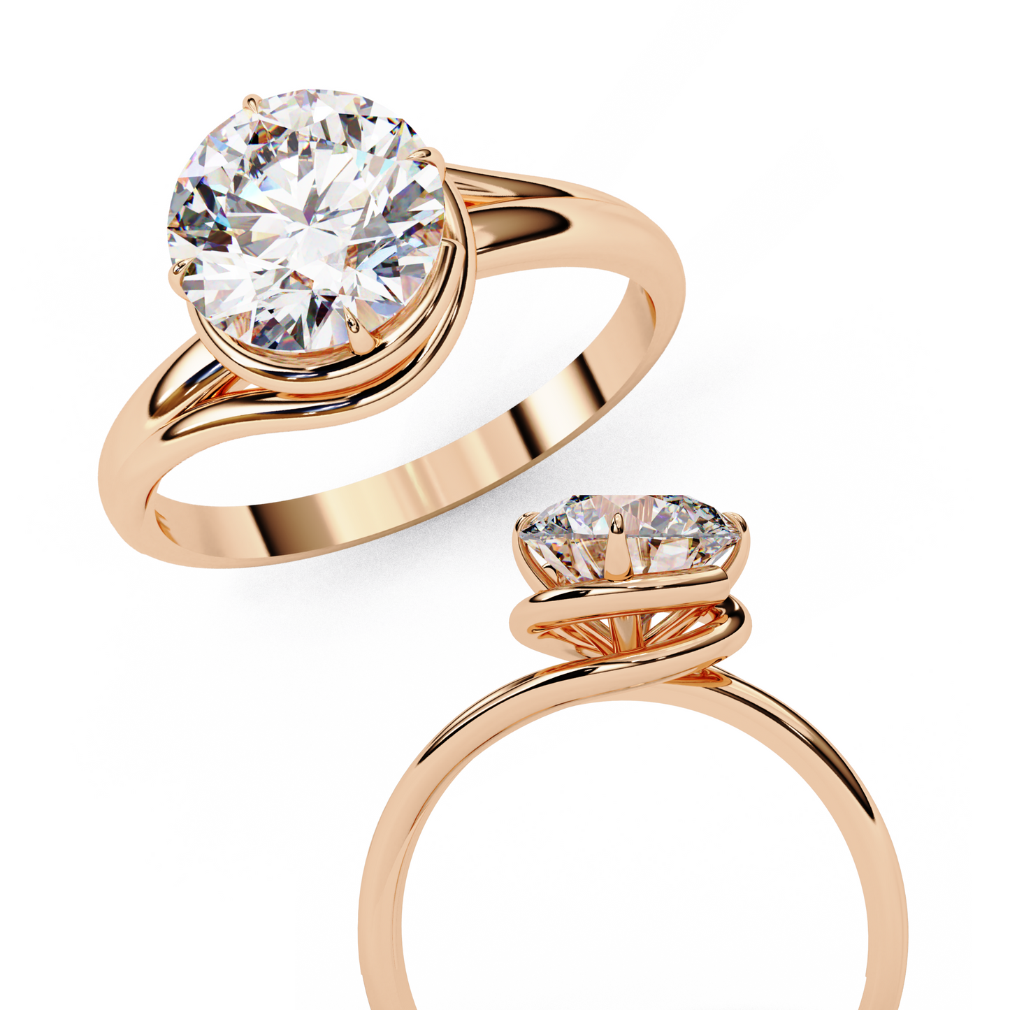 selene twisted embrace solitaire