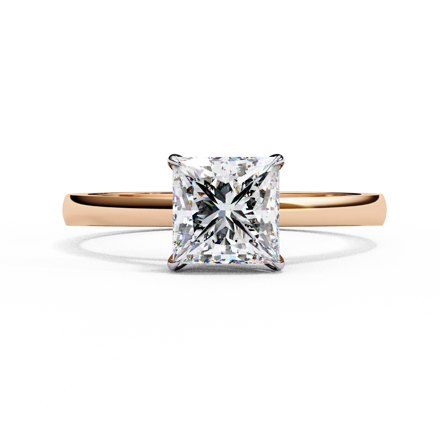 princess cut solitaire ring