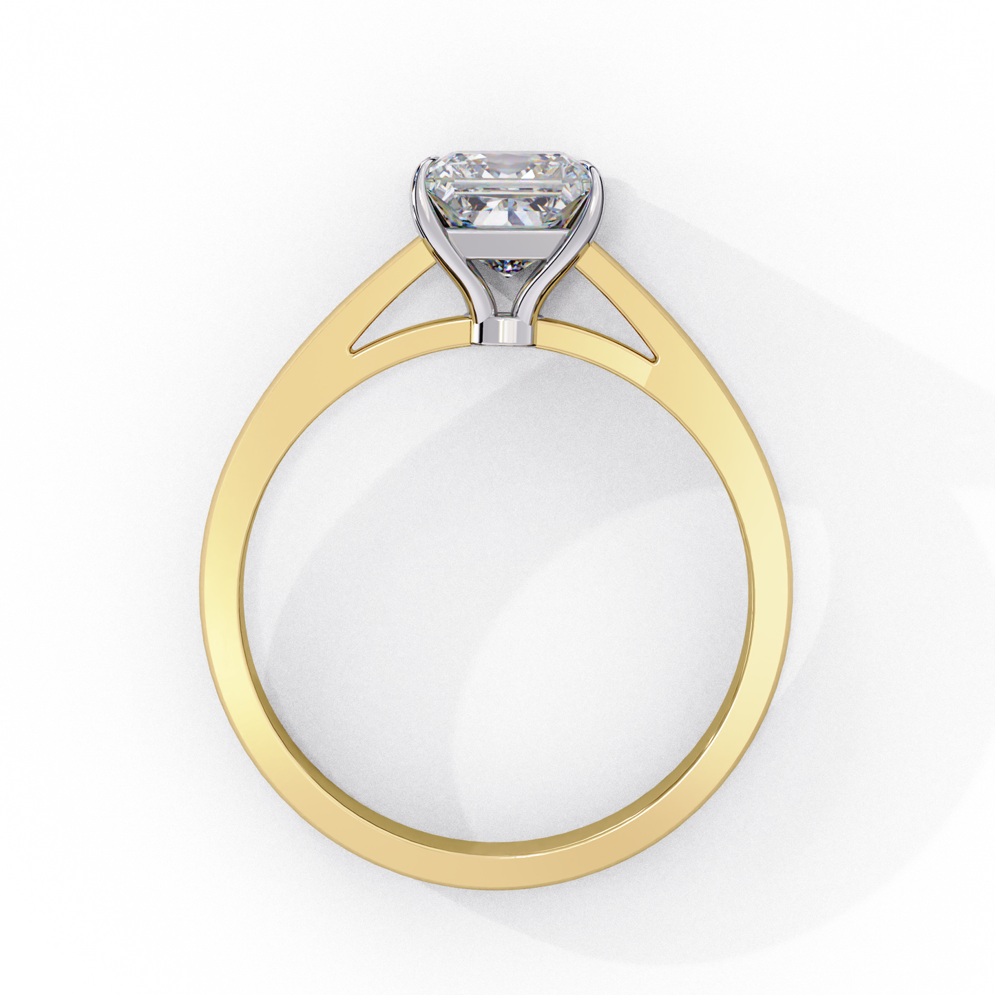 princess cut solitaire ring
