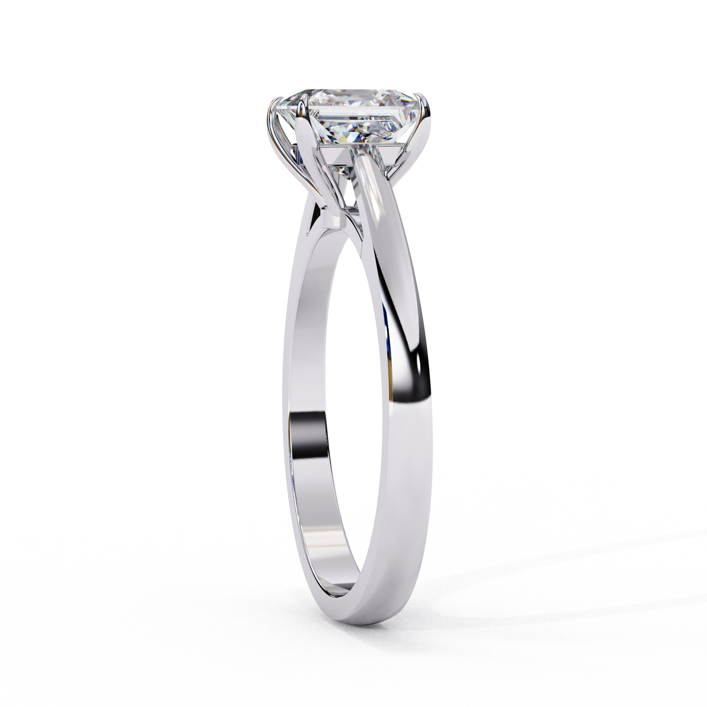 princess cut solitaire ring