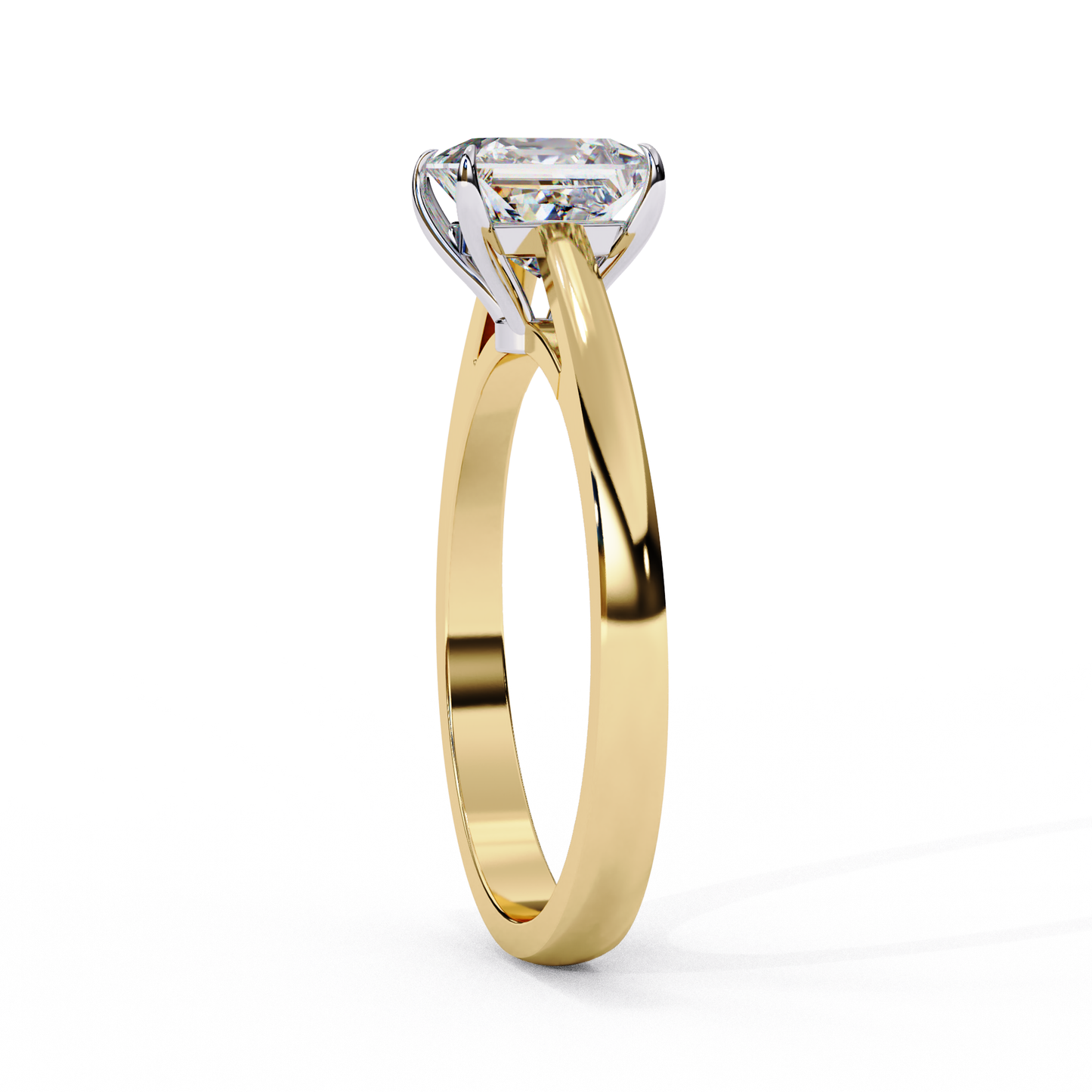 princess cut solitaire ring