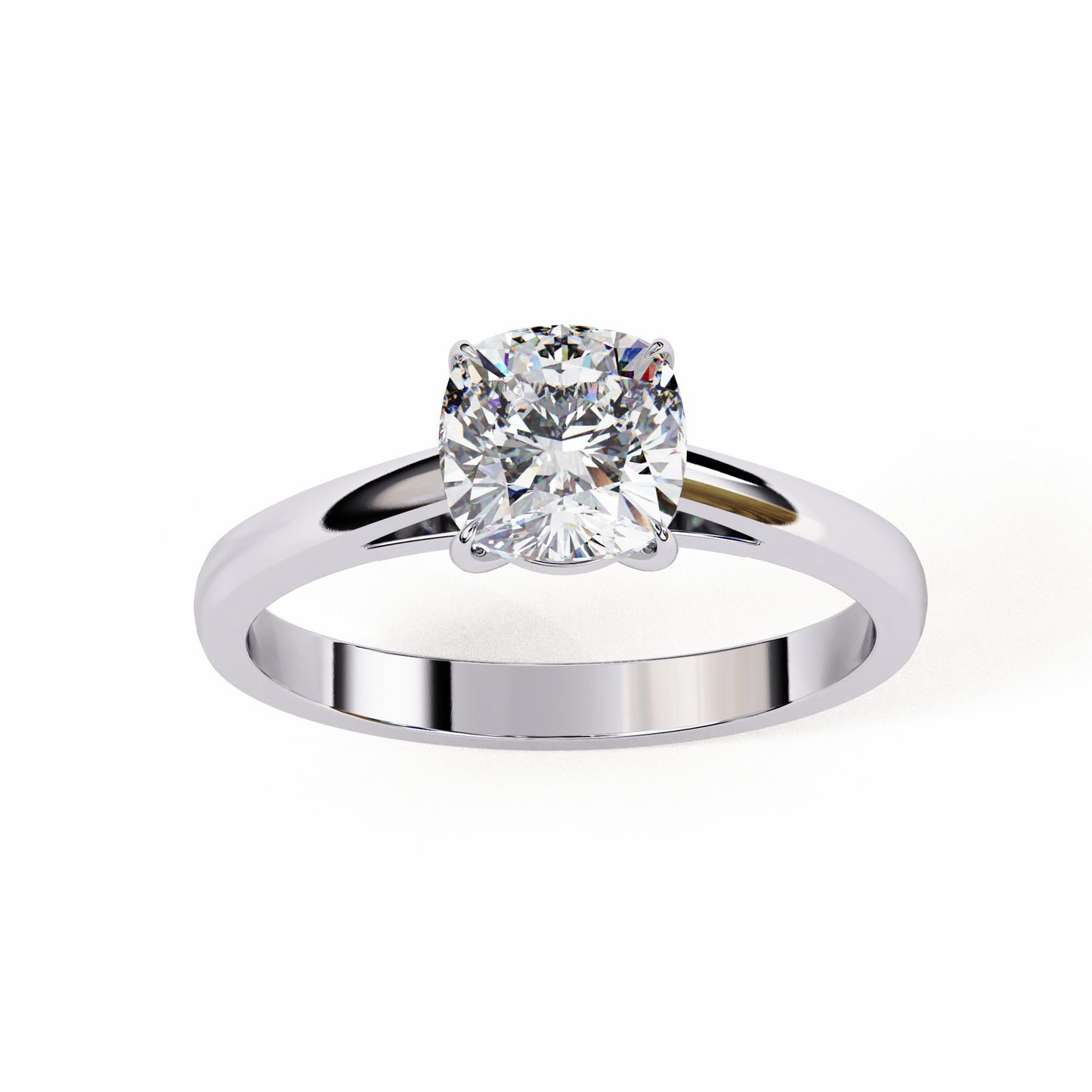 elise cushion lab grown diamond solitaire