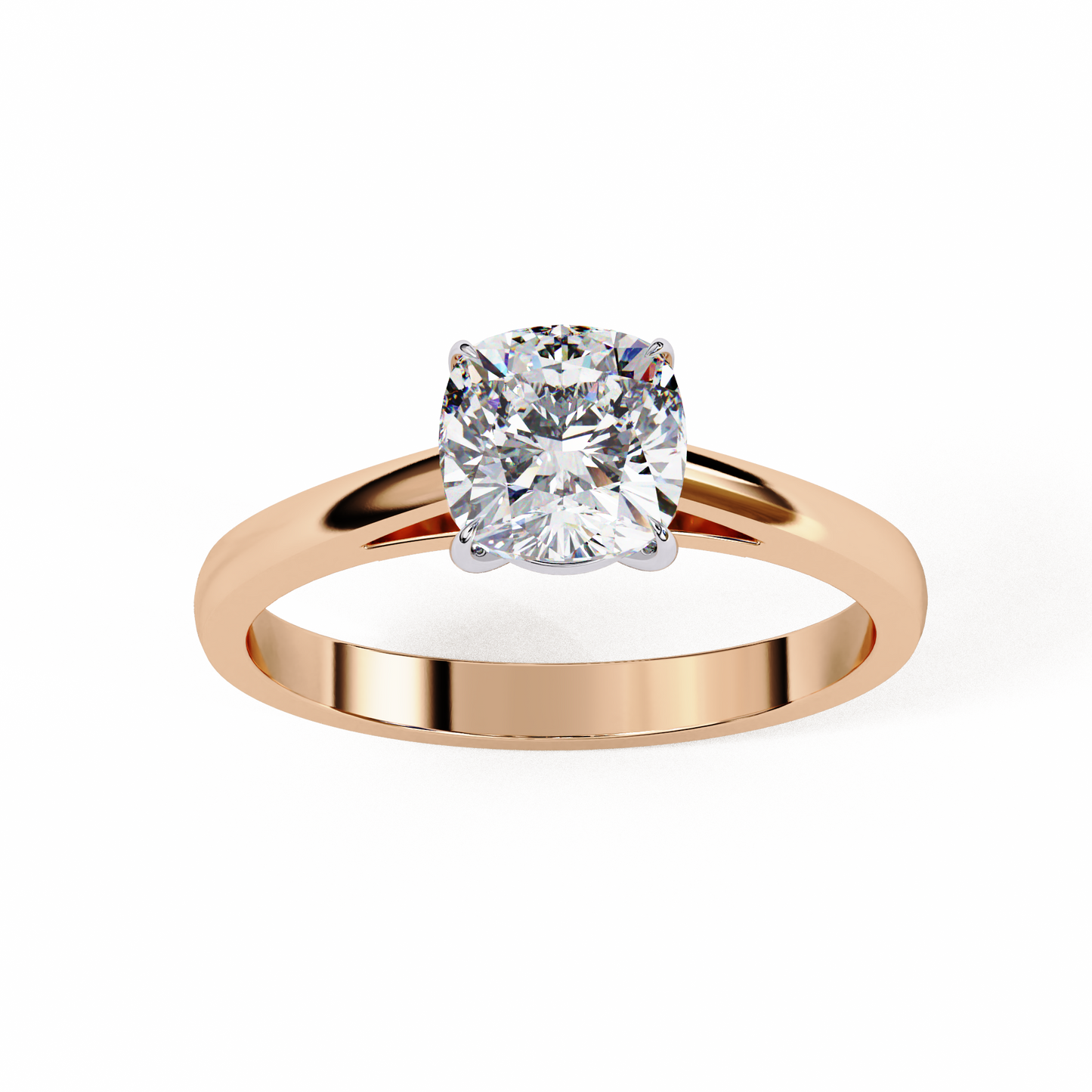 elise cushion lab grown diamond solitaire
