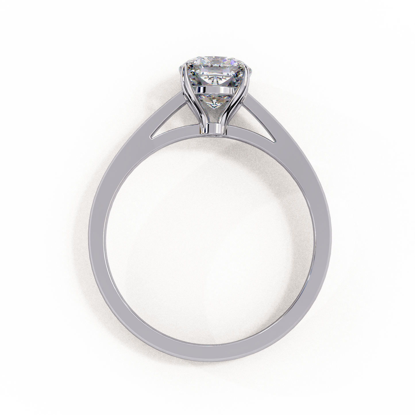 elise cushion lab grown diamond solitaire