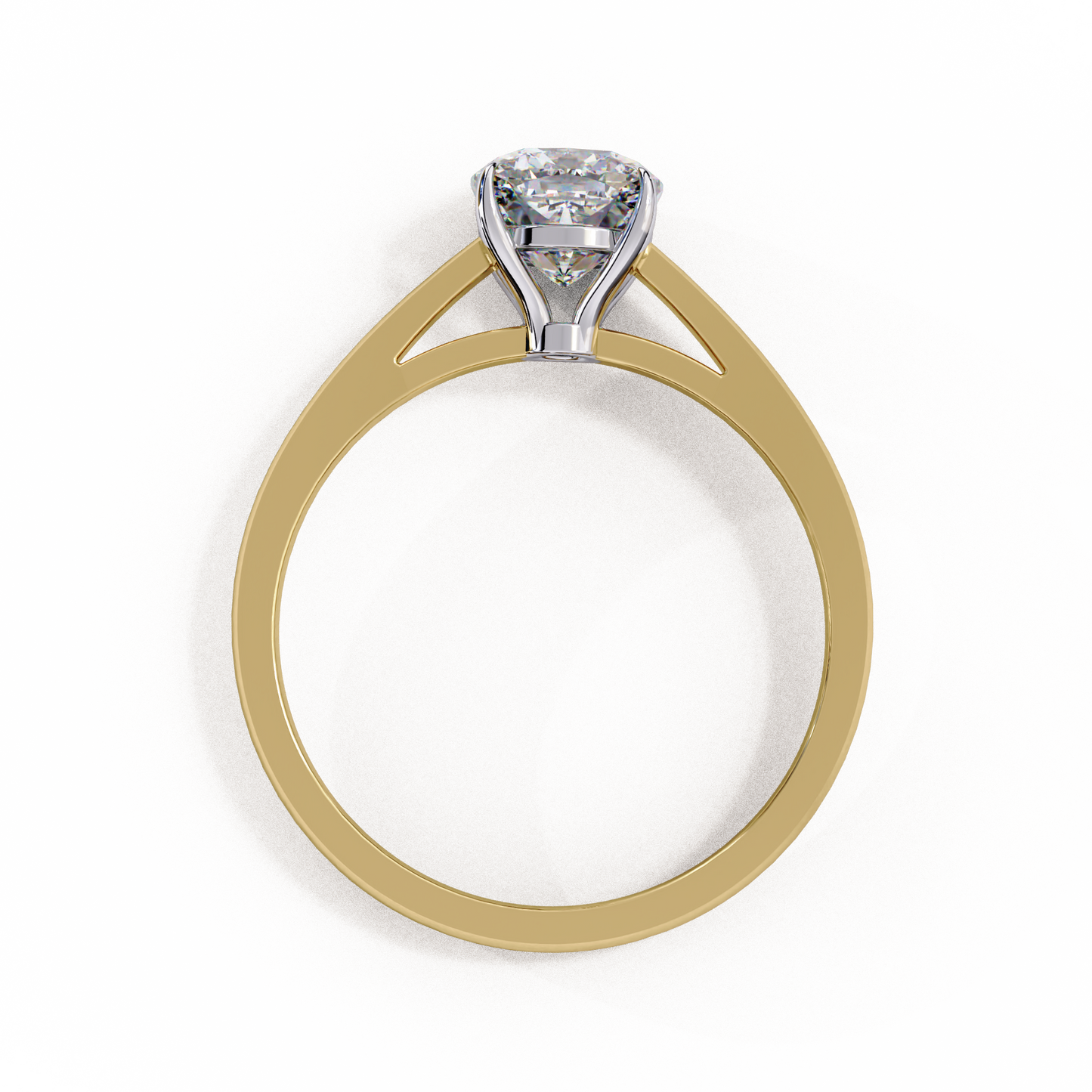 elise cushion lab grown diamond solitaire