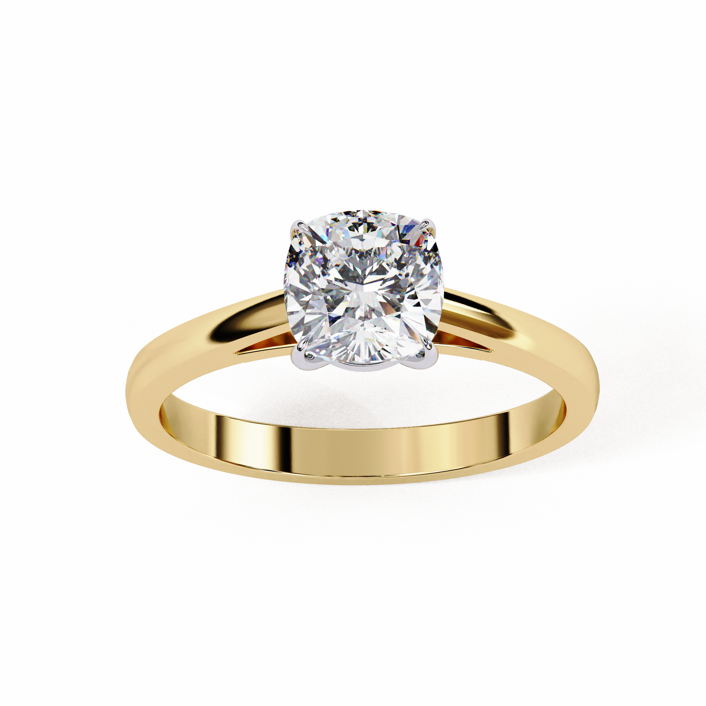 elise cushion lab grown diamond solitaire