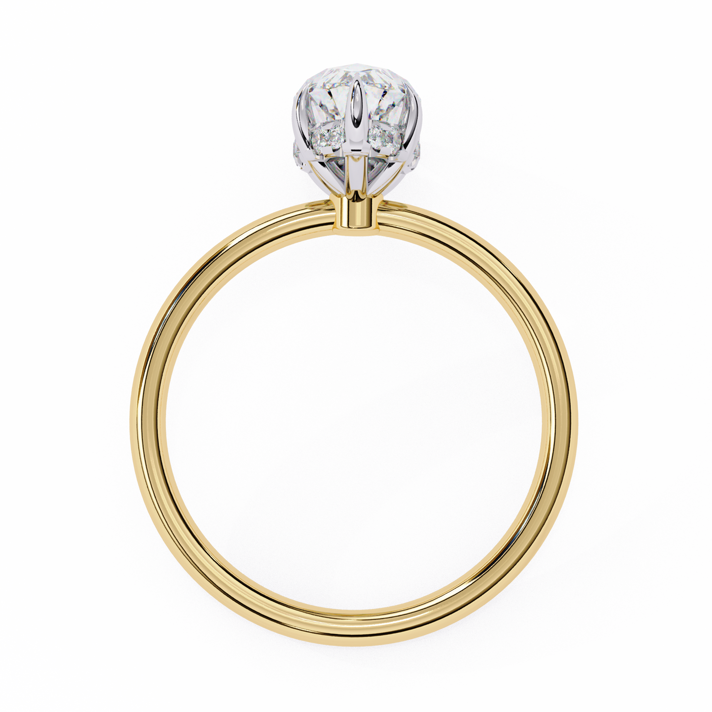 elegent lab grown diamond marquise solitaire