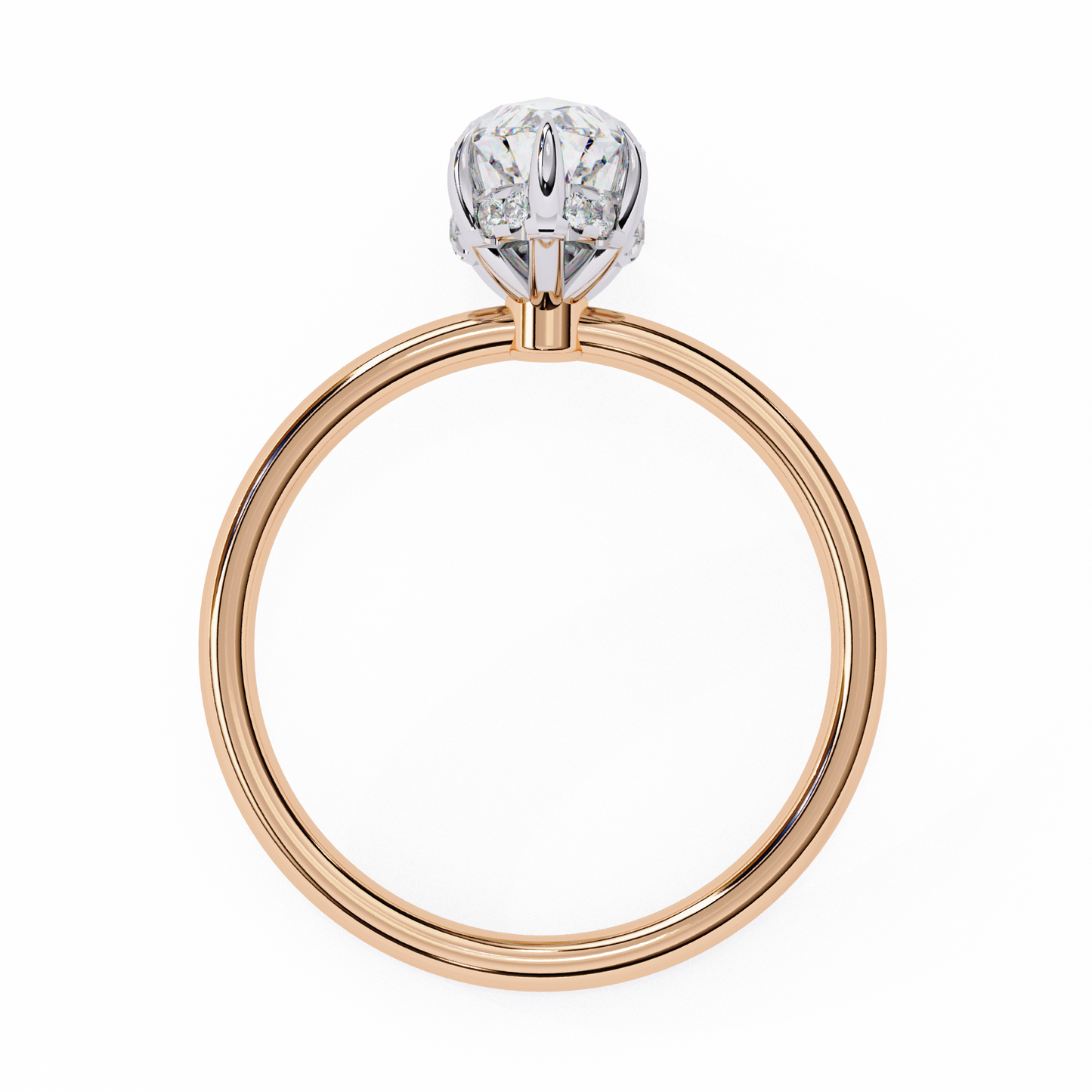 elegent lab grown diamond marquise solitaire