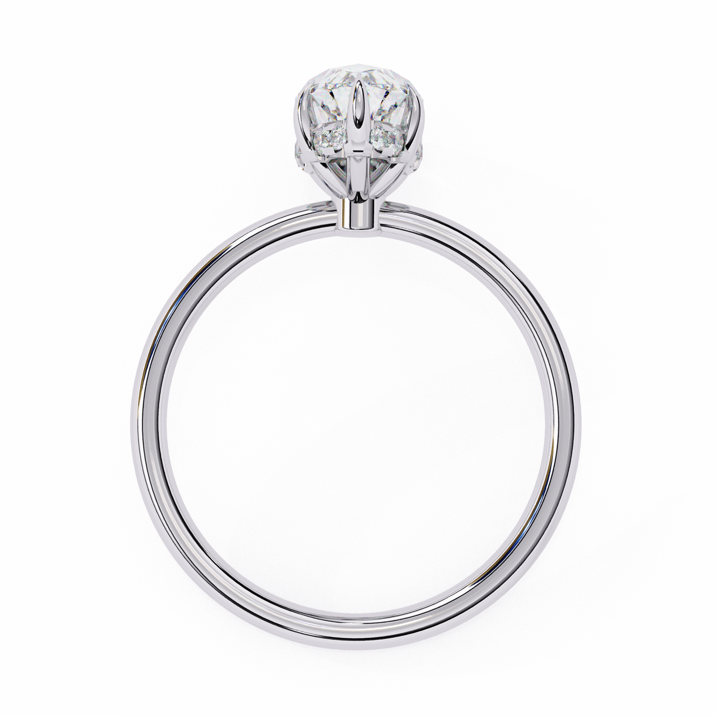 elegent lab grown diamond marquise solitaire