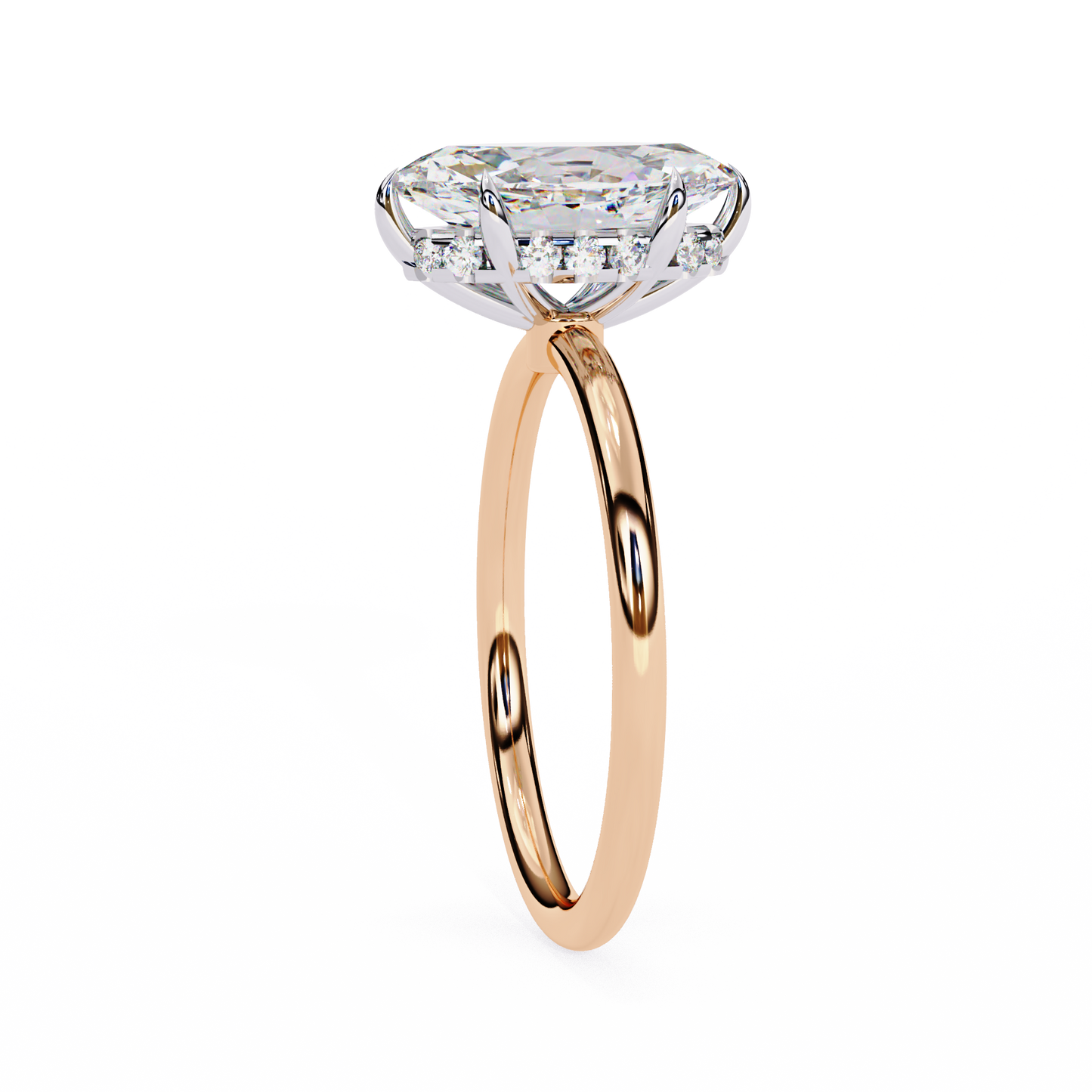 elegent lab grown diamond marquise solitaire