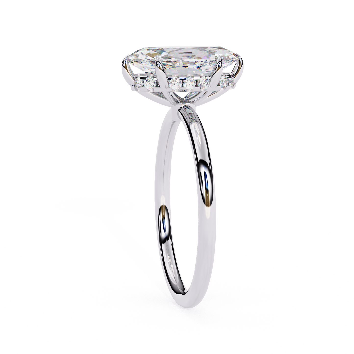 elegent lab grown diamond marquise solitaire
