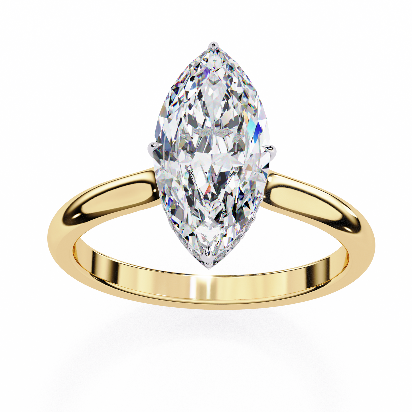 beautiful lab grown diamond marquise solitaire