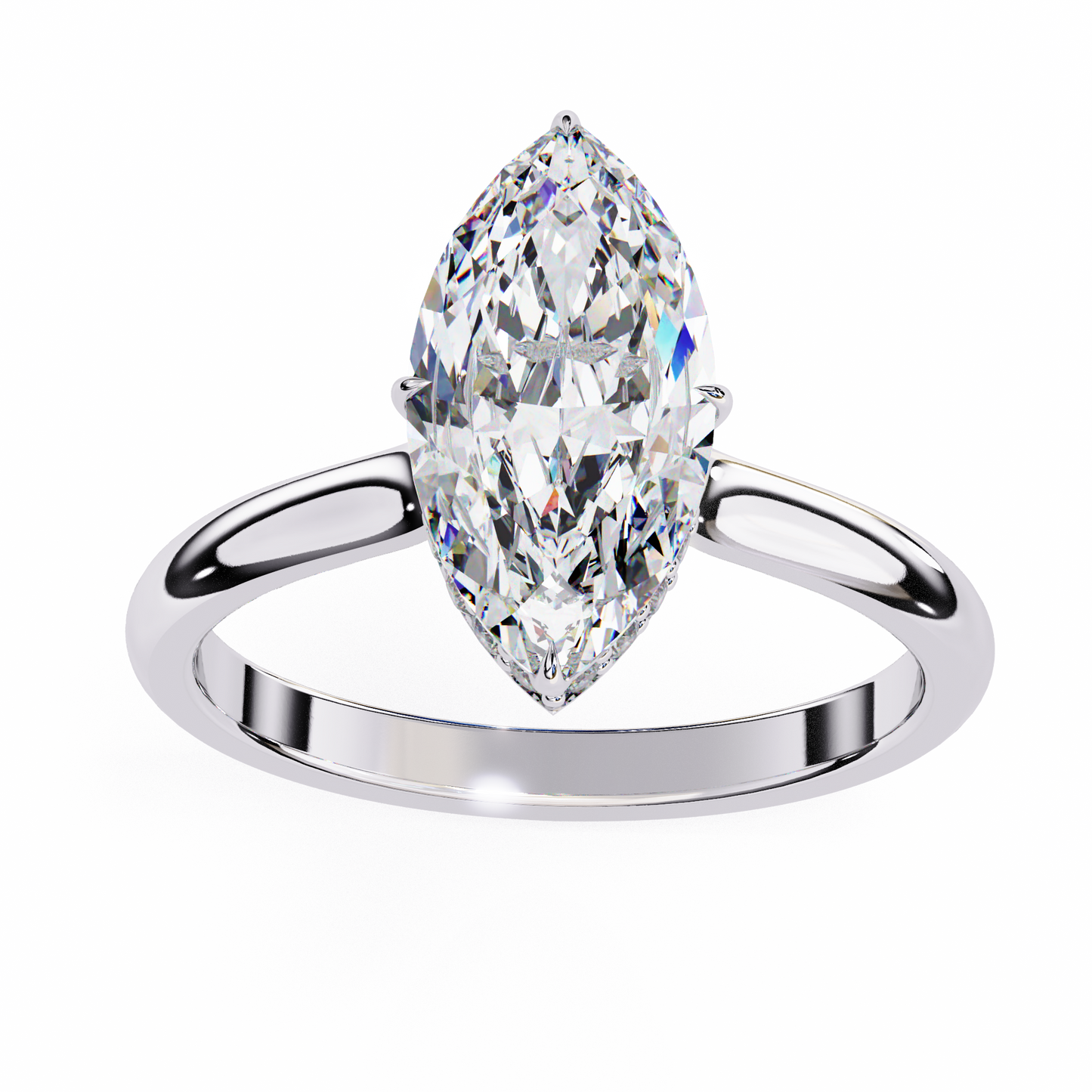 beautiful lab grown diamond marquise solitaire