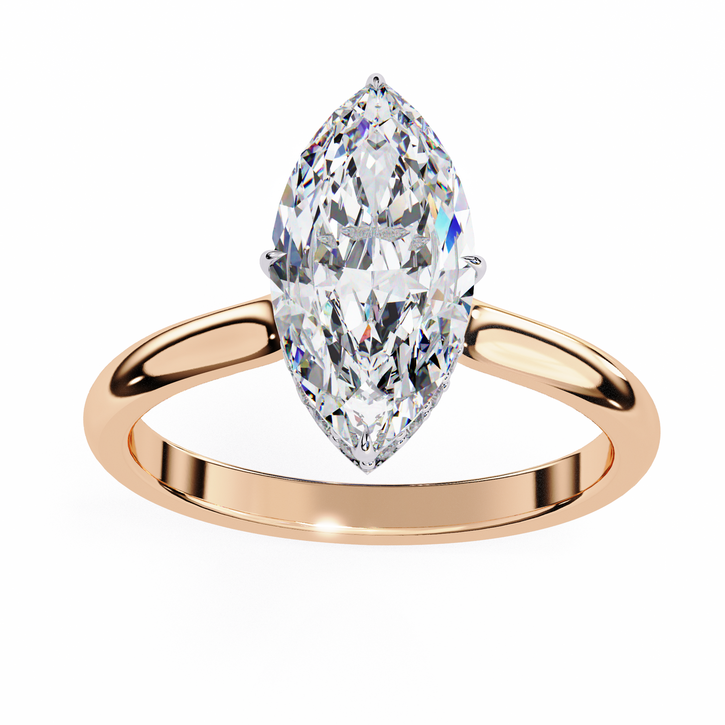 beautiful lab grown diamond marquise solitaire