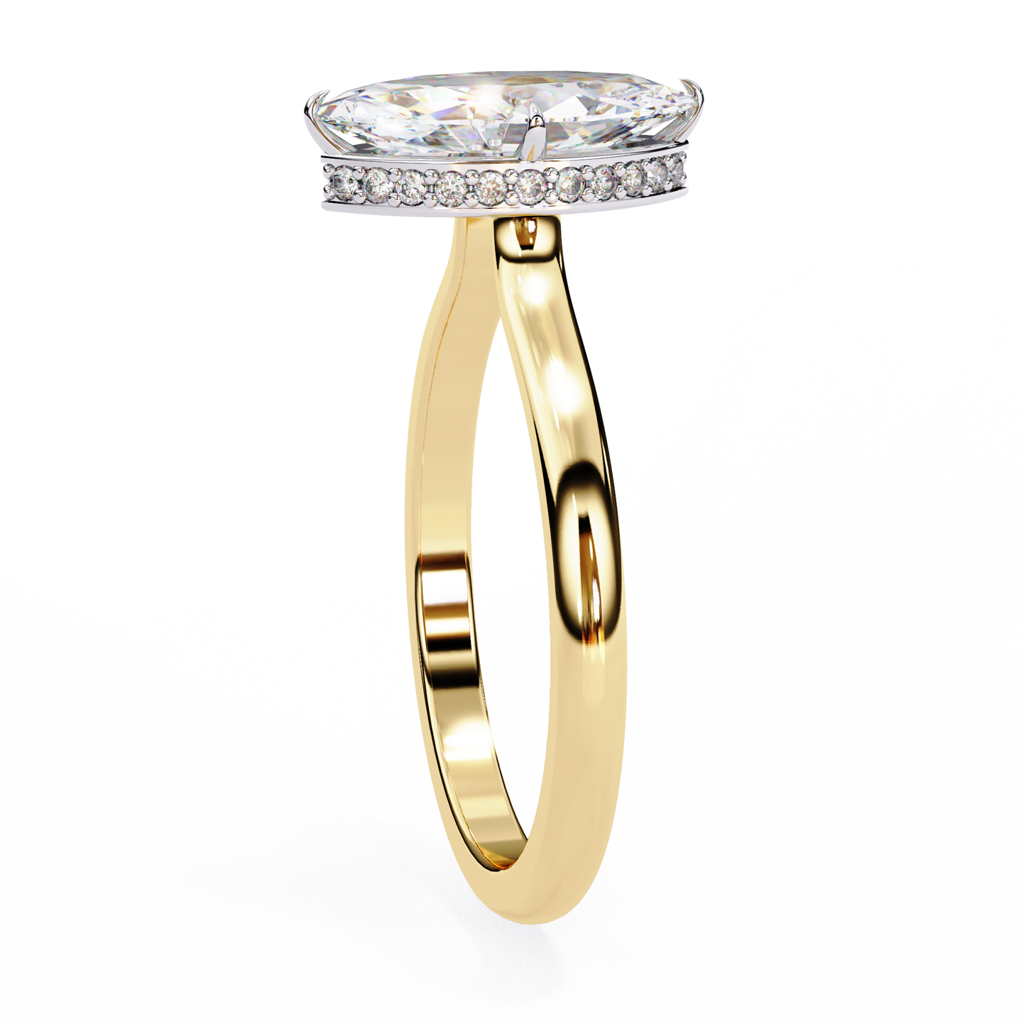 beautiful lab grown diamond marquise solitaire