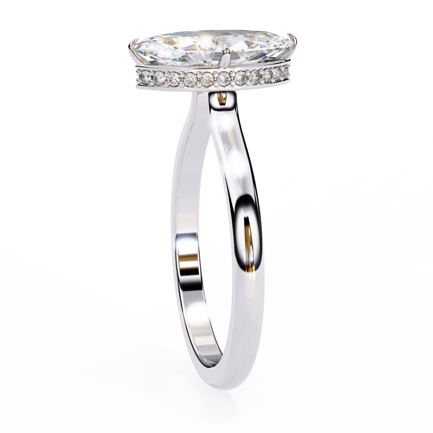 beautiful lab grown diamond marquise solitaire