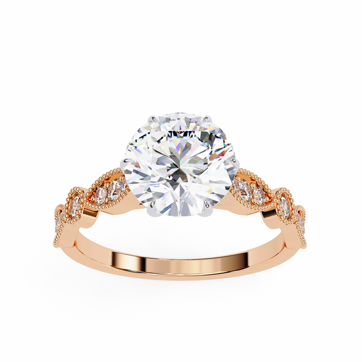 fleur de lumière lab grown diamond ring