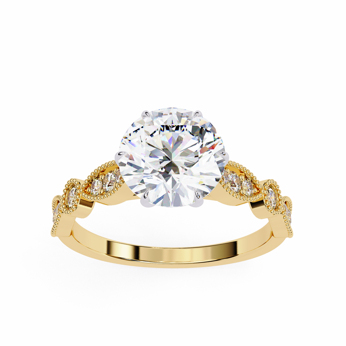 fleur de lumière lab grown diamond ring