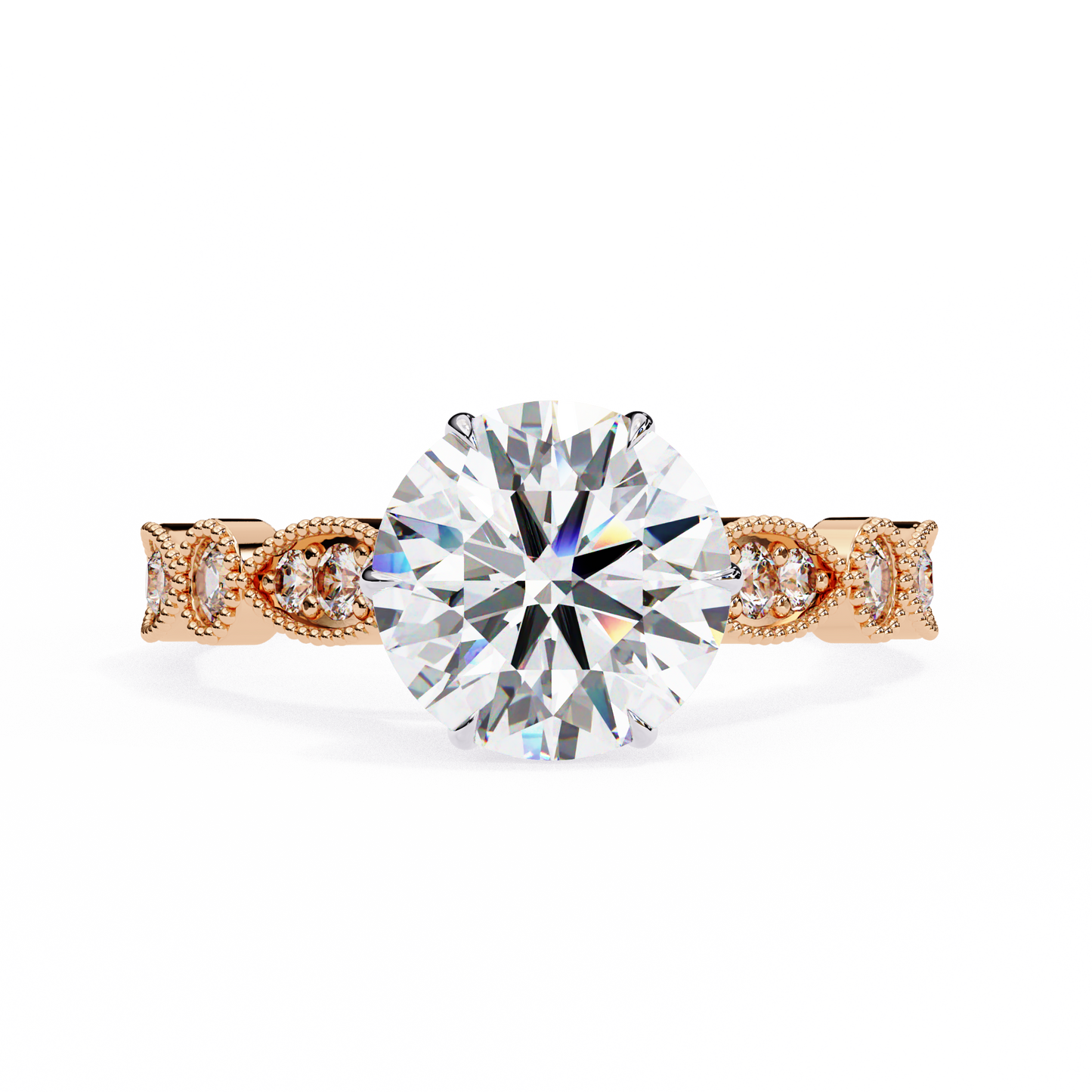 fleur de lumière lab grown diamond ring