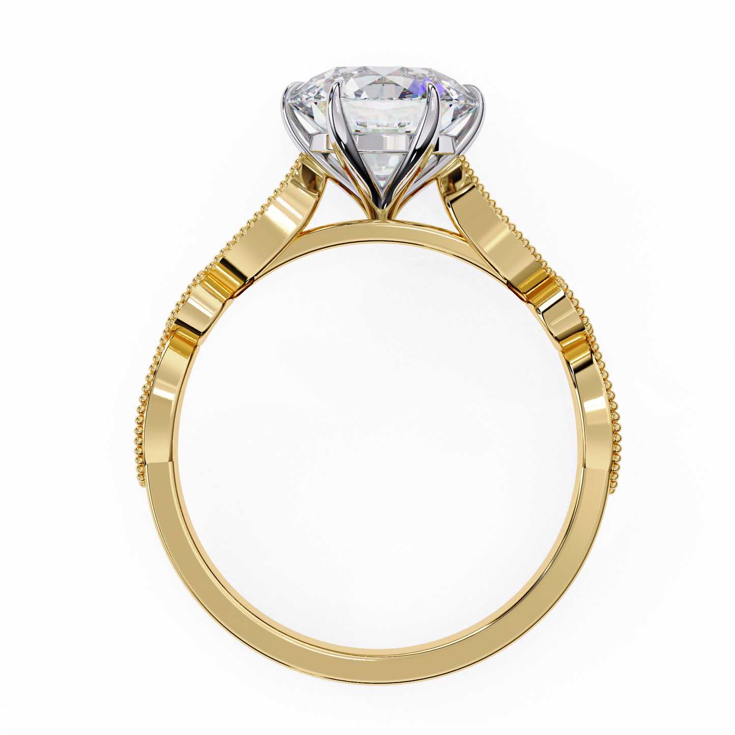 fleur de lumière lab grown diamond ring