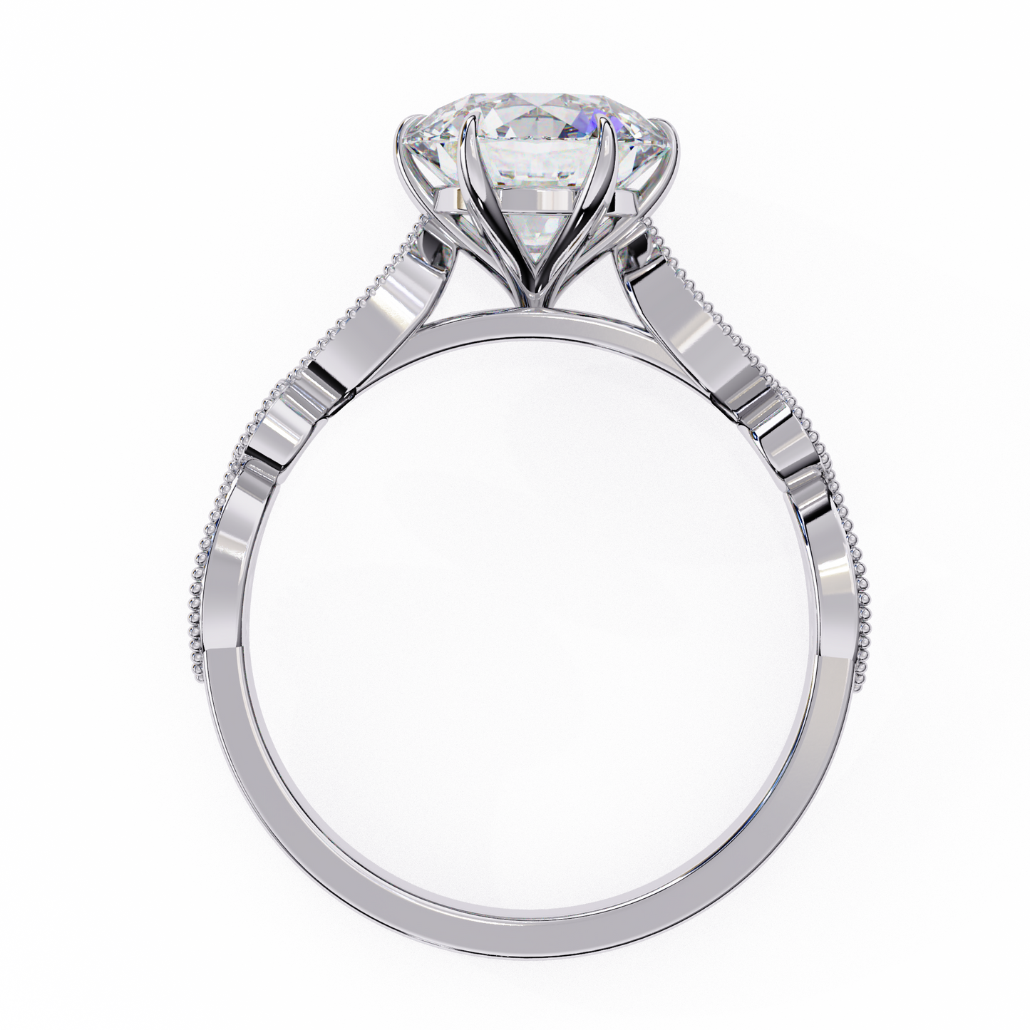 fleur de lumière lab grown diamond ring