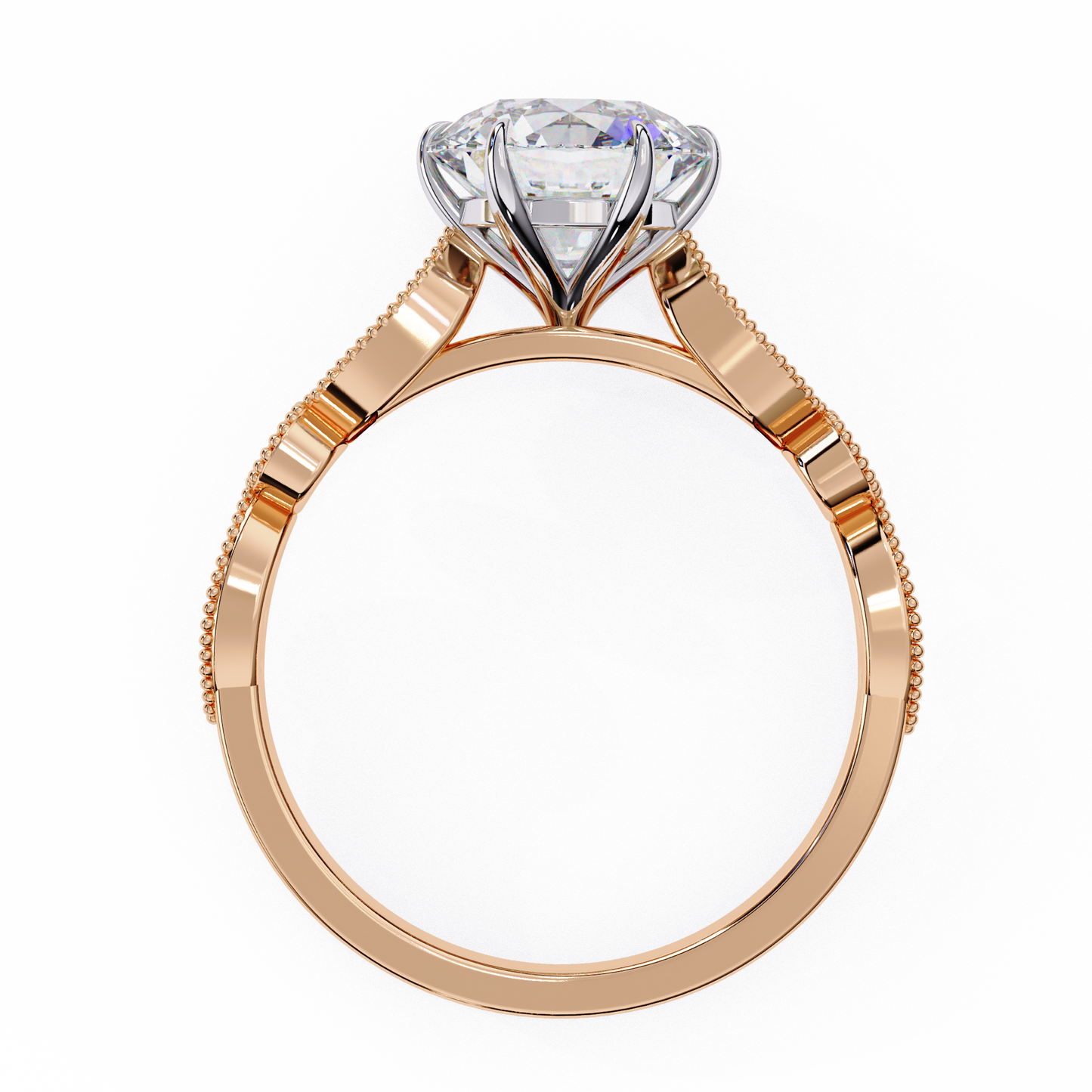 fleur de lumière lab grown diamond ring