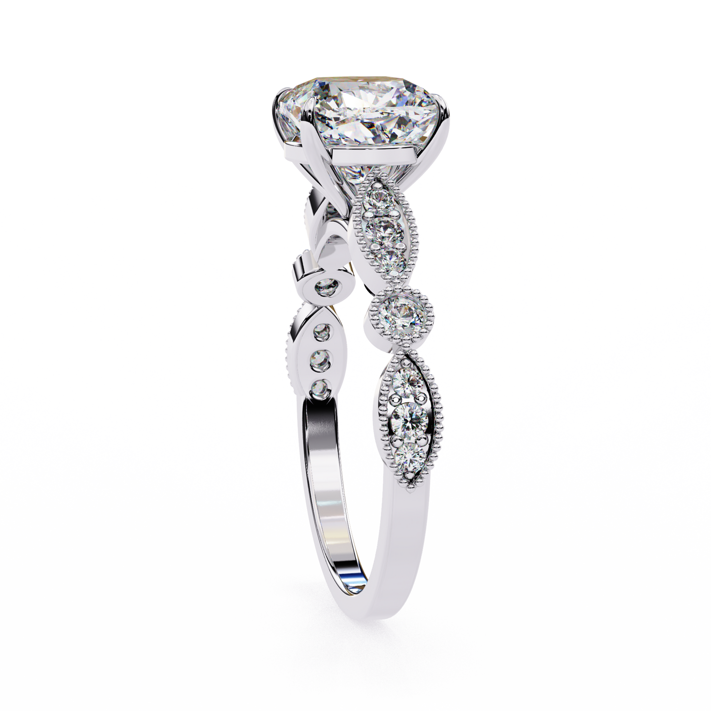 elowen lab grown diamond heritage ring