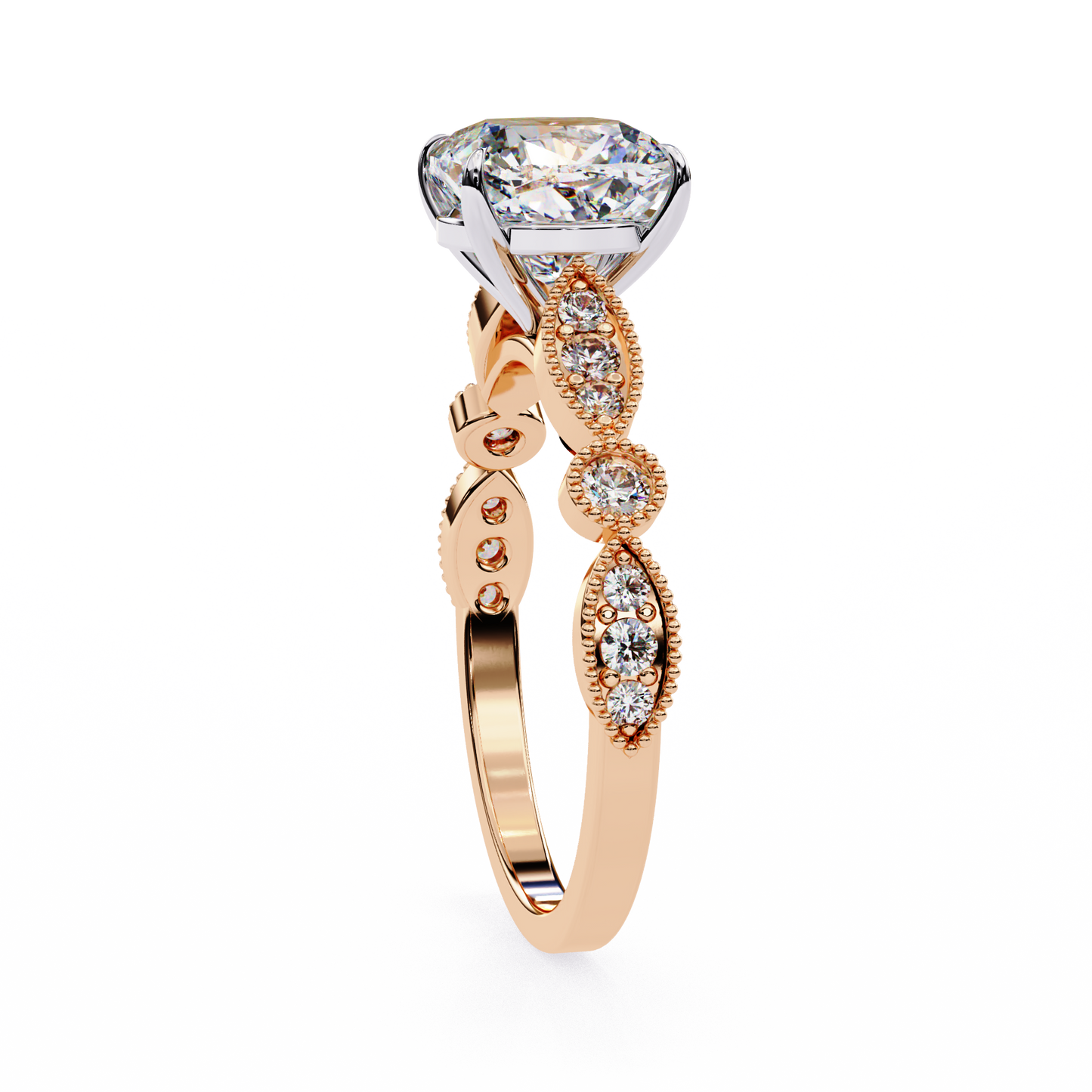 elowen lab grown diamond heritage ring