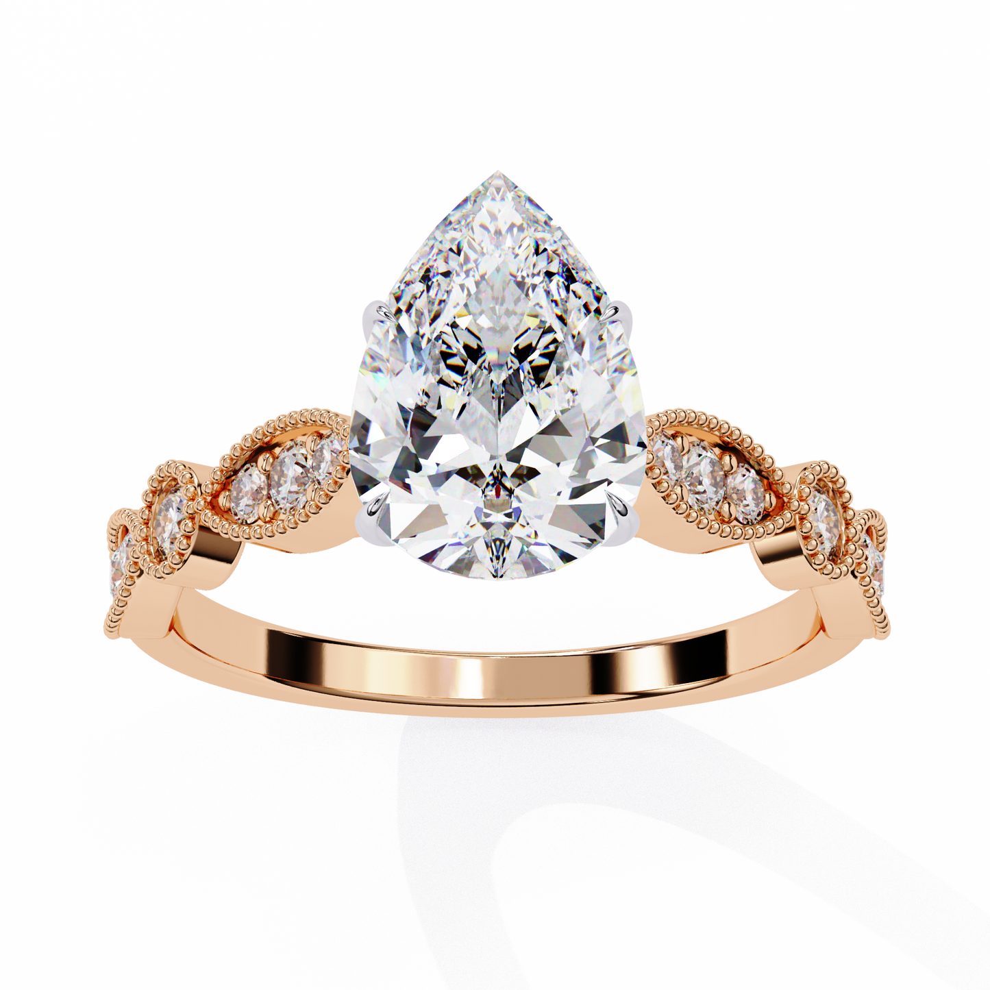 elodie lab grown diamond pear legacy ring