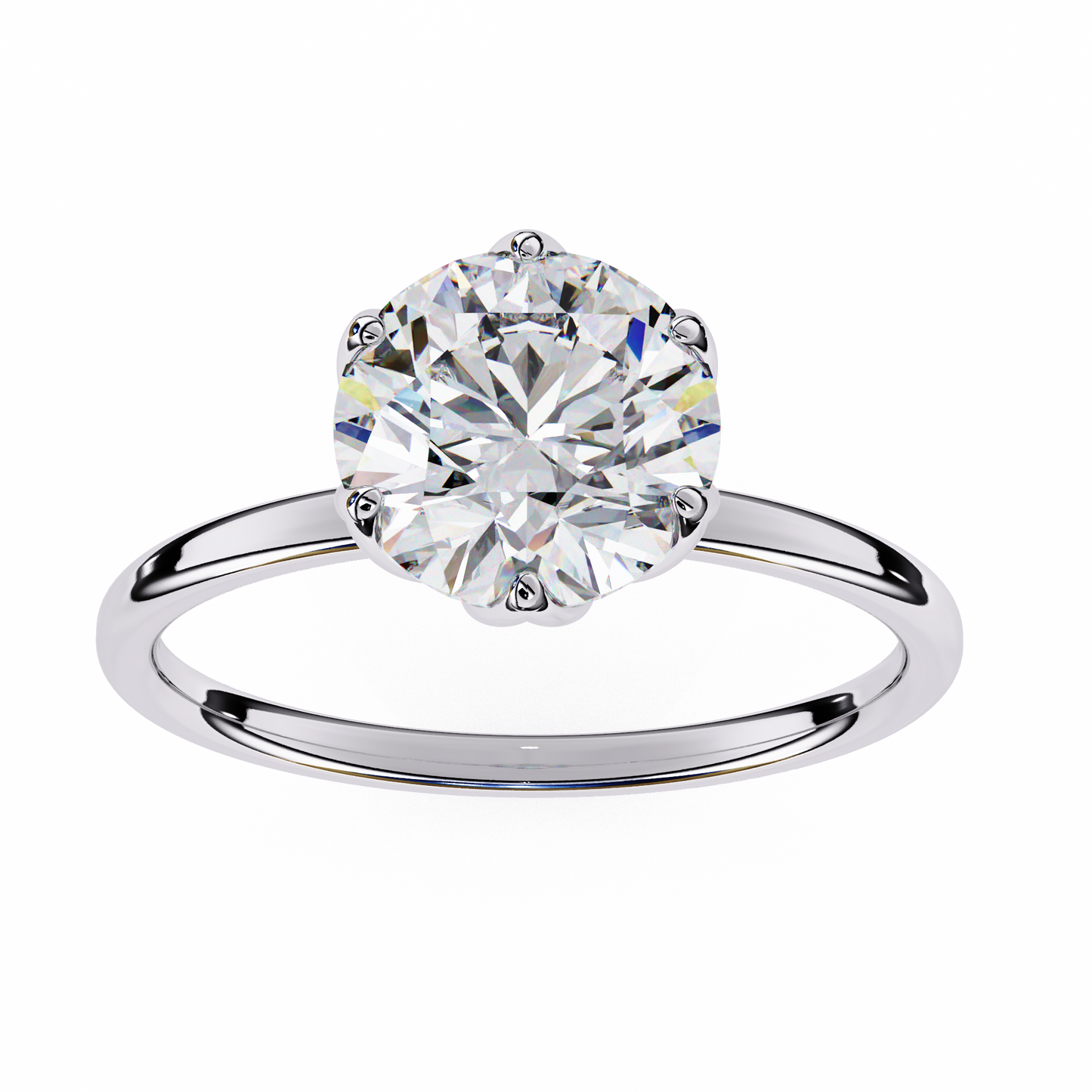 liora lab grown diamond round blossom ring