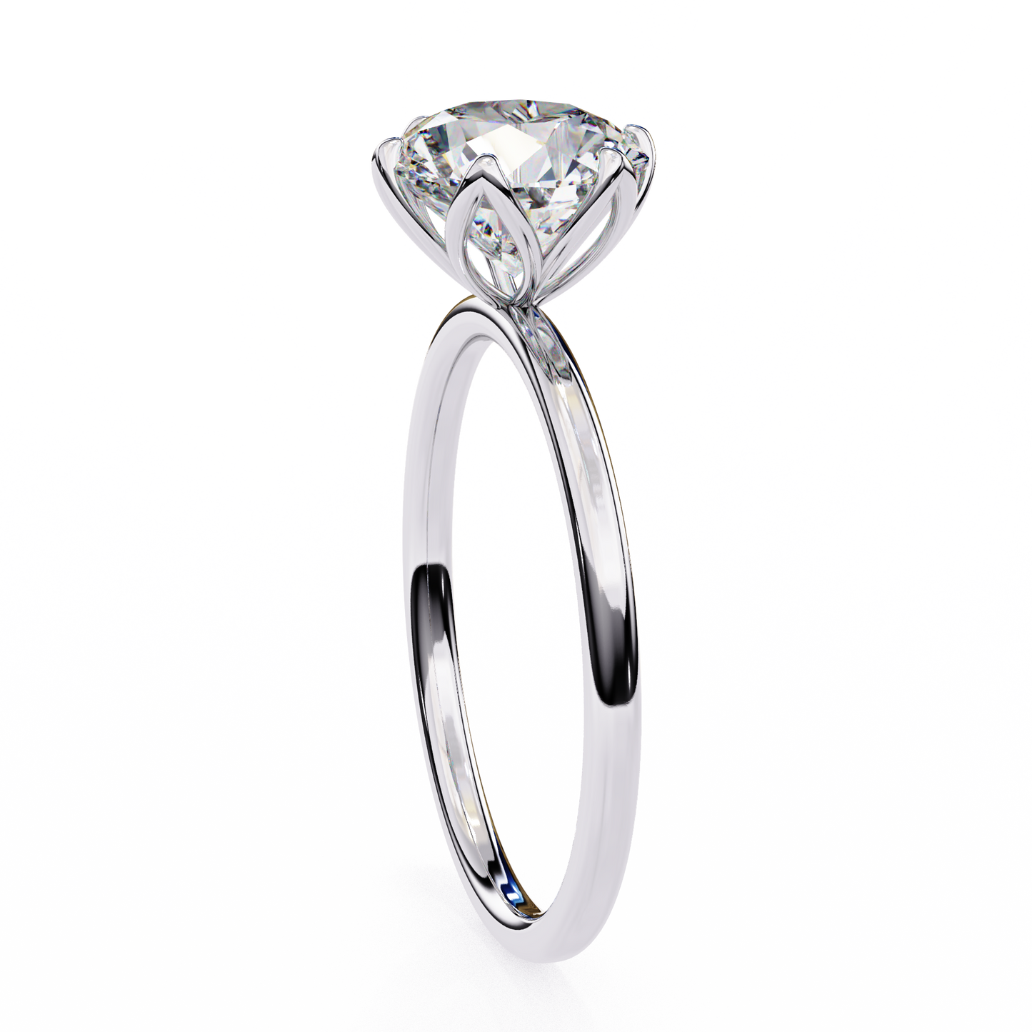 liora lab grown diamond round blossom ring