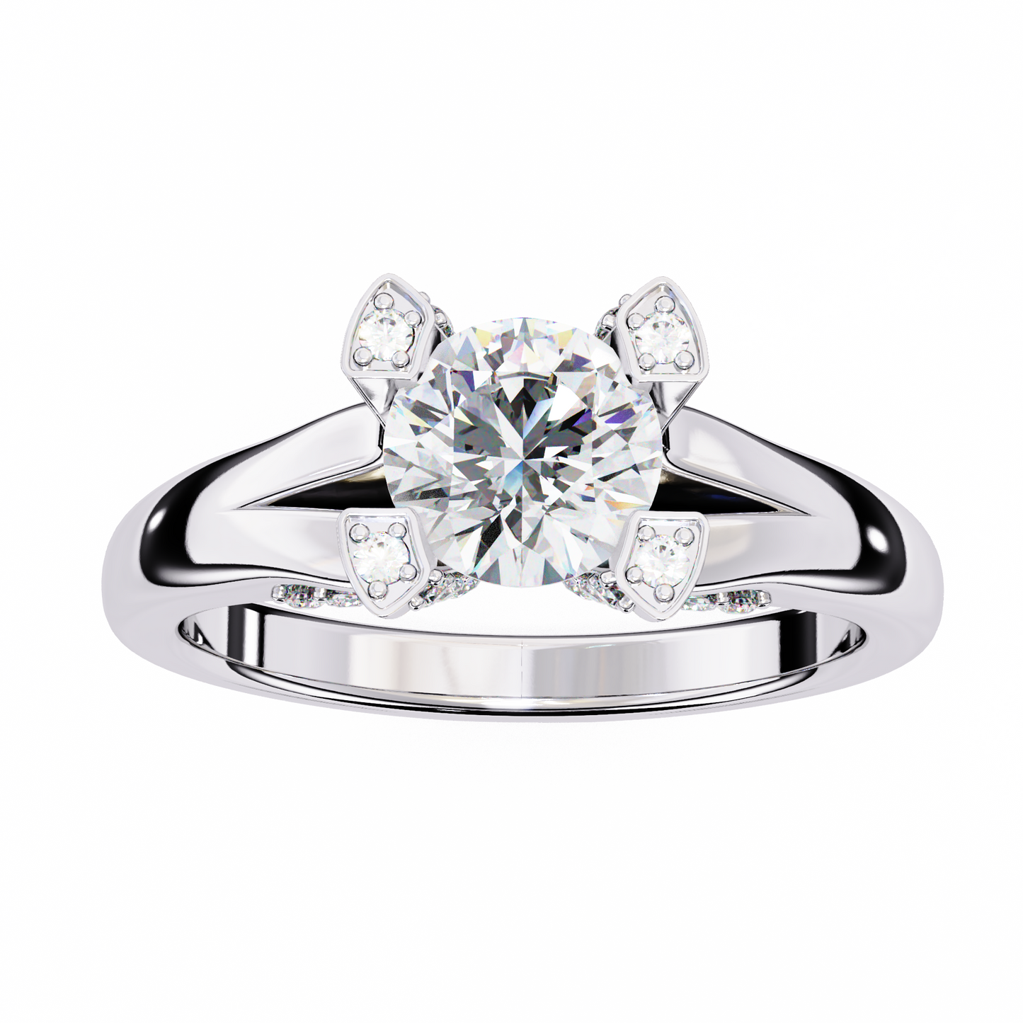 aurelia lab grown diamond fleur royale ring