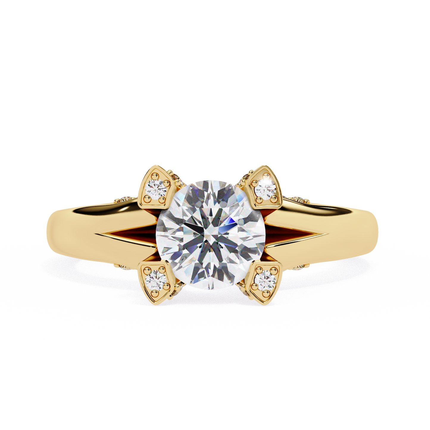 aurelia lab grown diamond fleur royale ring