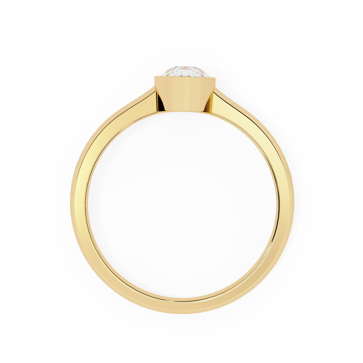 auralia lab grown diamond teardrop solitaire ring