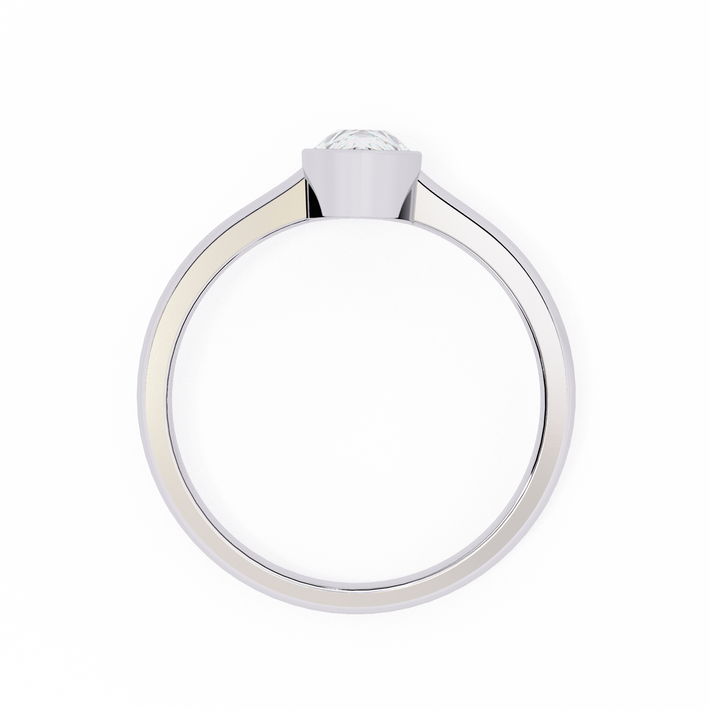 auralia lab grown diamond teardrop solitaire ring