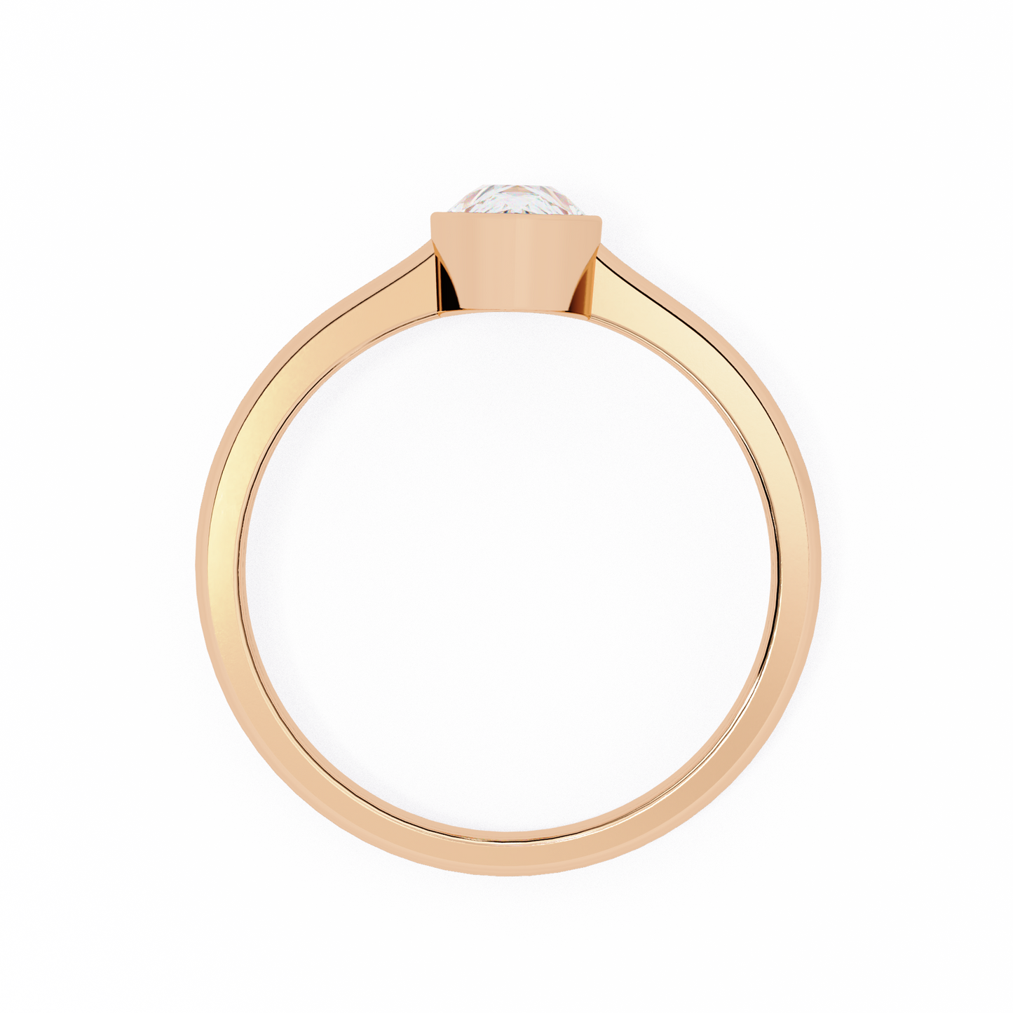 auralia lab grown diamond teardrop solitaire ring