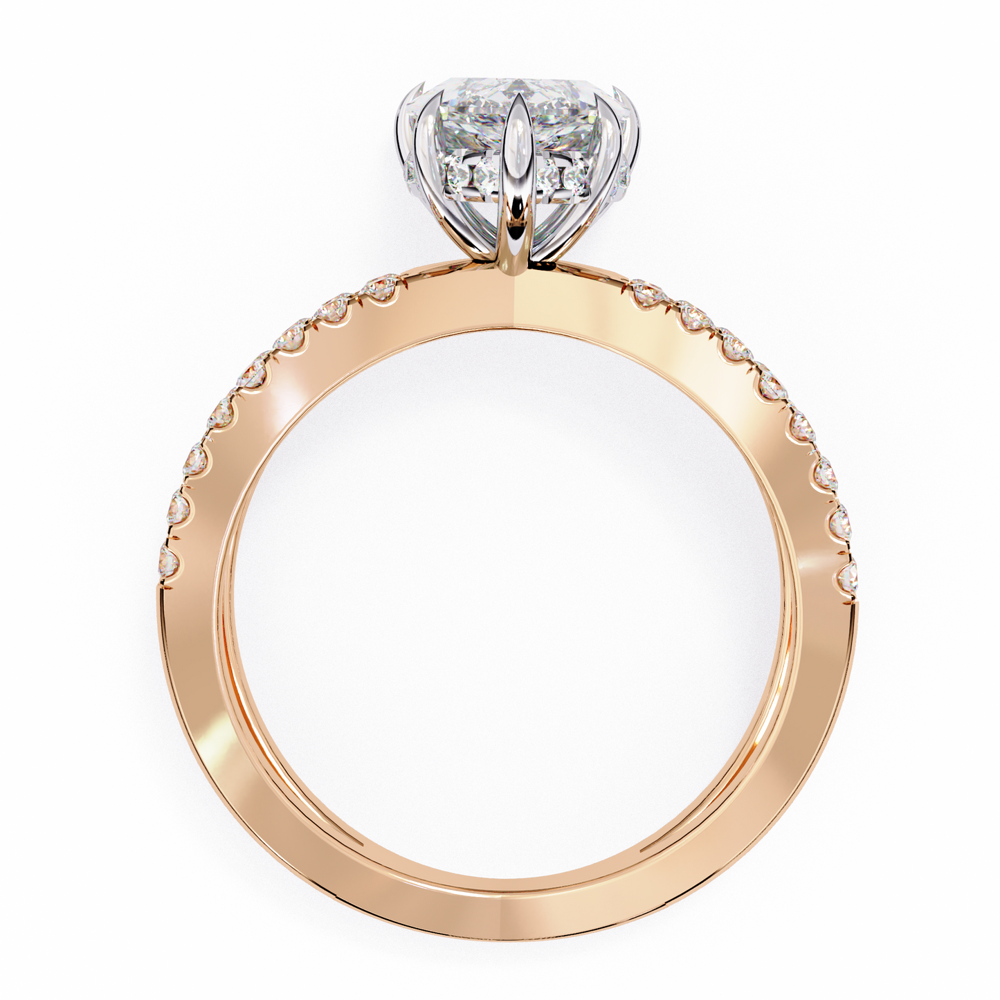 valencia lab grown diamond marquise infinity ring