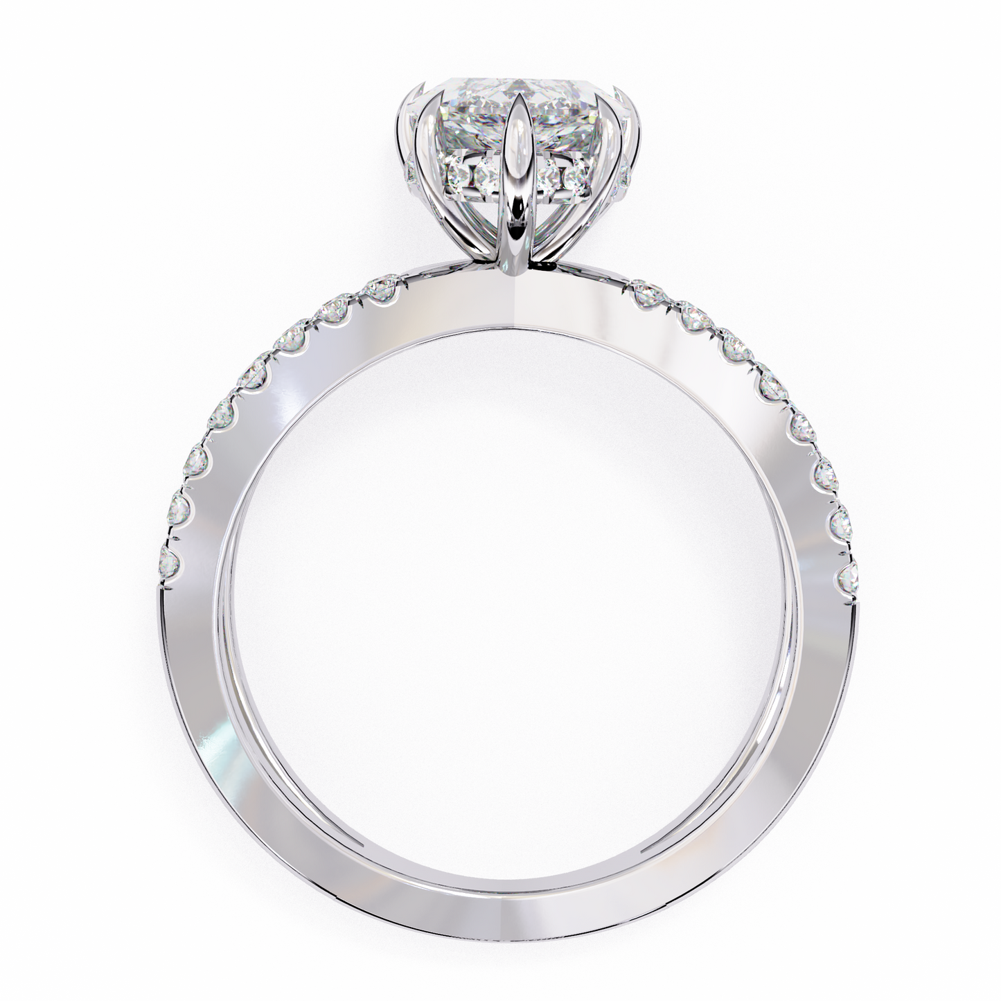 valencia lab grown diamond marquise infinity ring