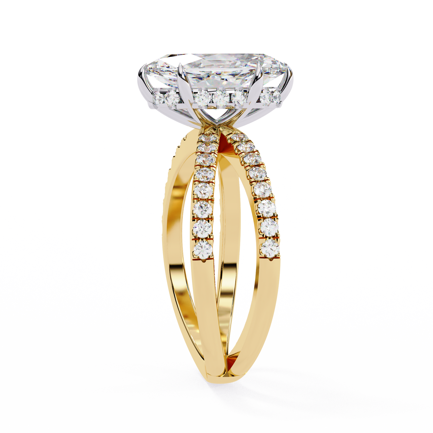 valencia lab grown diamond marquise infinity ring