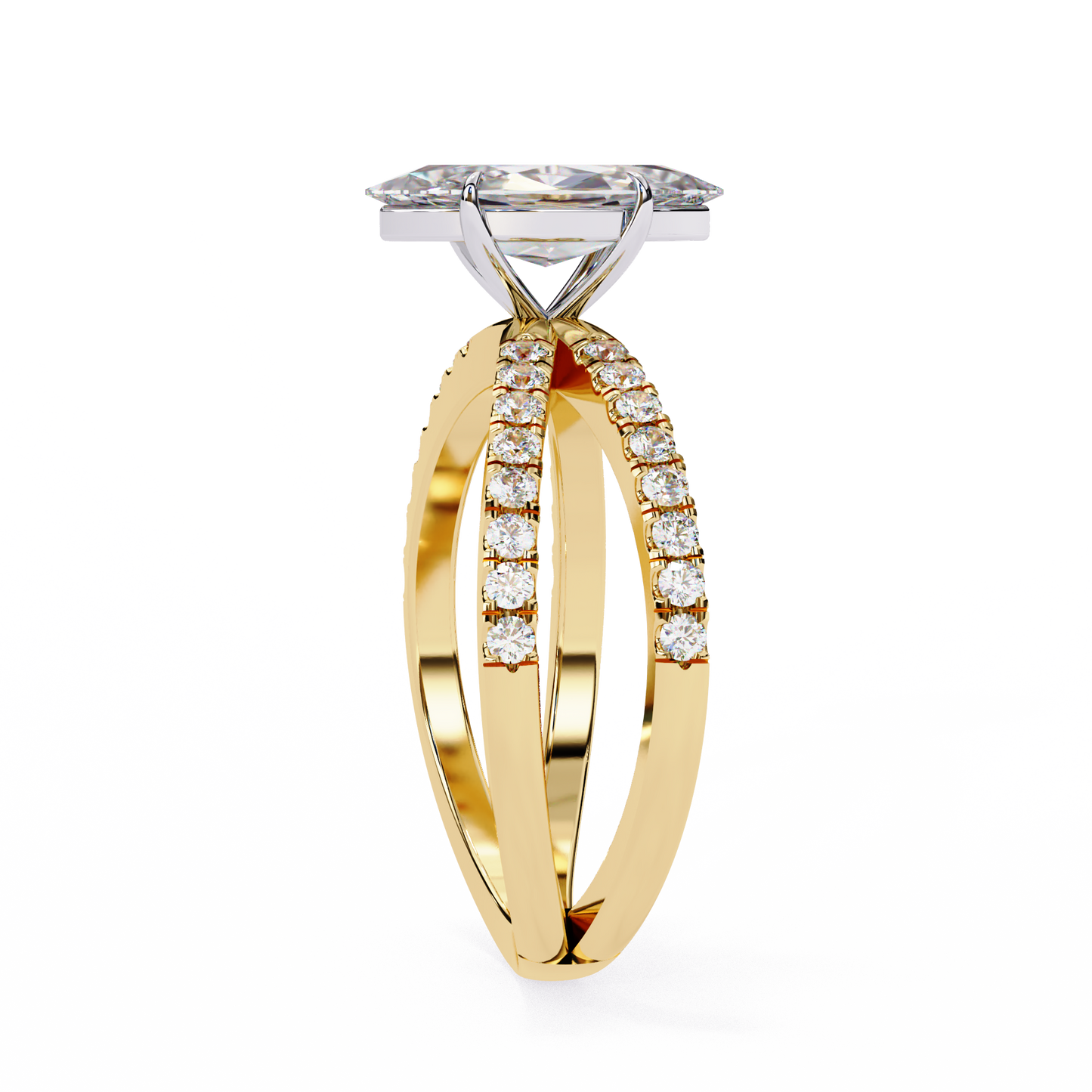 marquise lab grown diamond ring