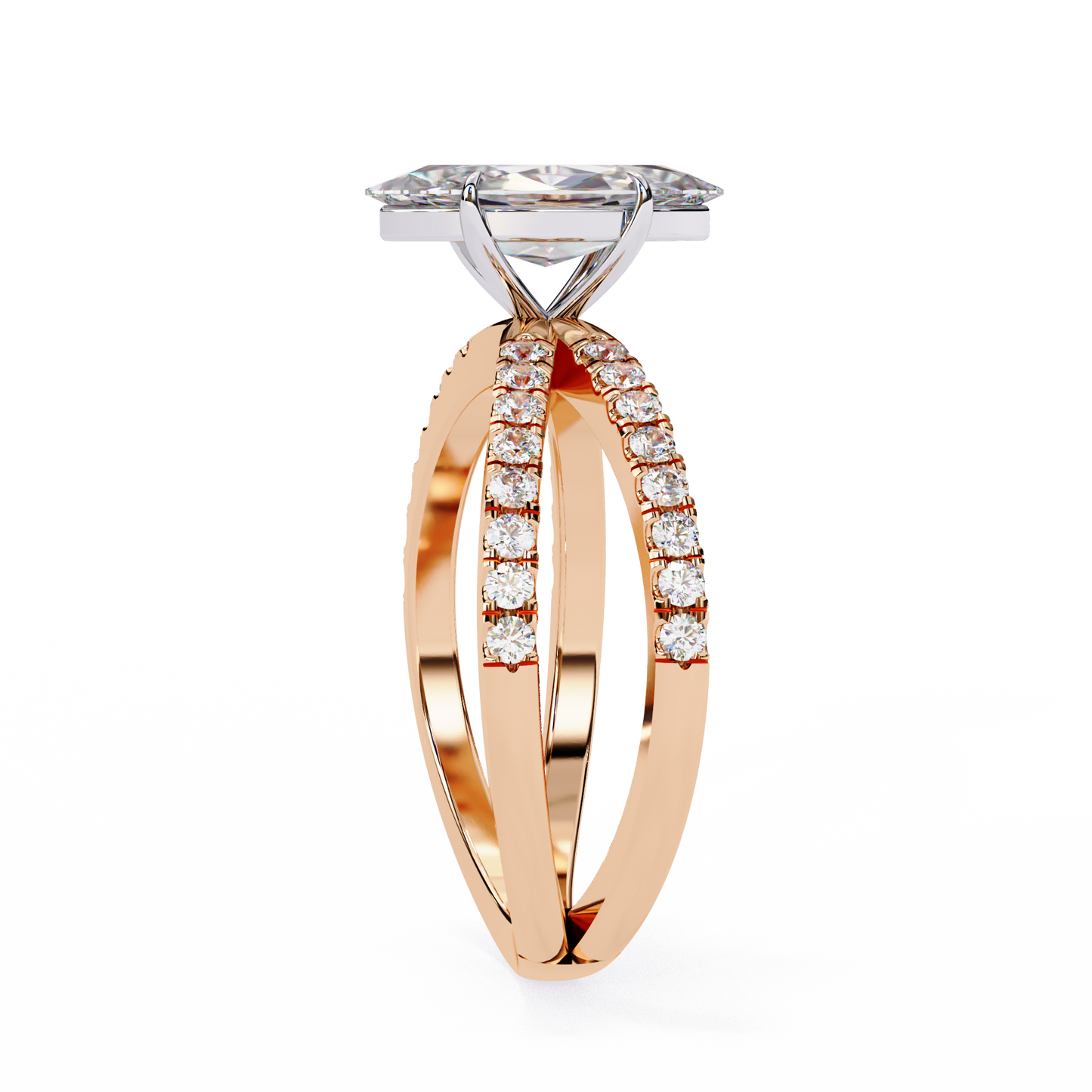 marquise lab grown diamond ring