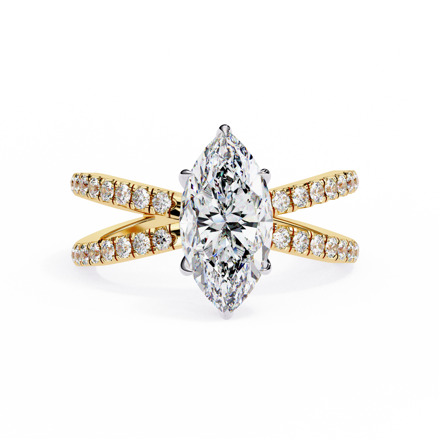 marquise lab grown diamond ring