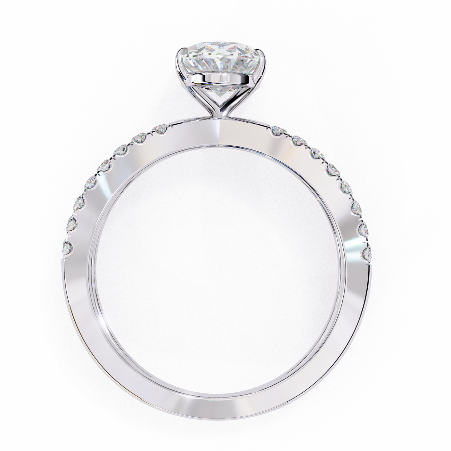 elowen lab grown diamond oval embrace